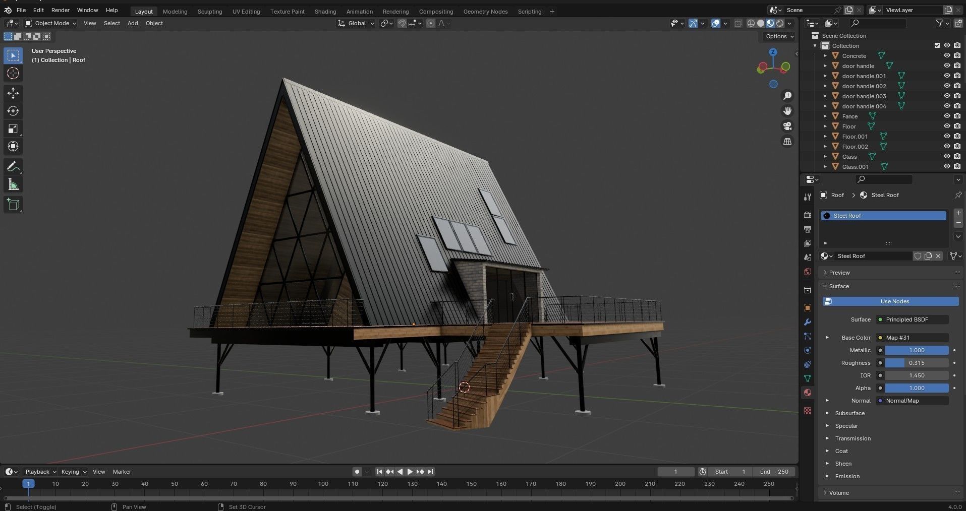 Island Cabin 3D model_28