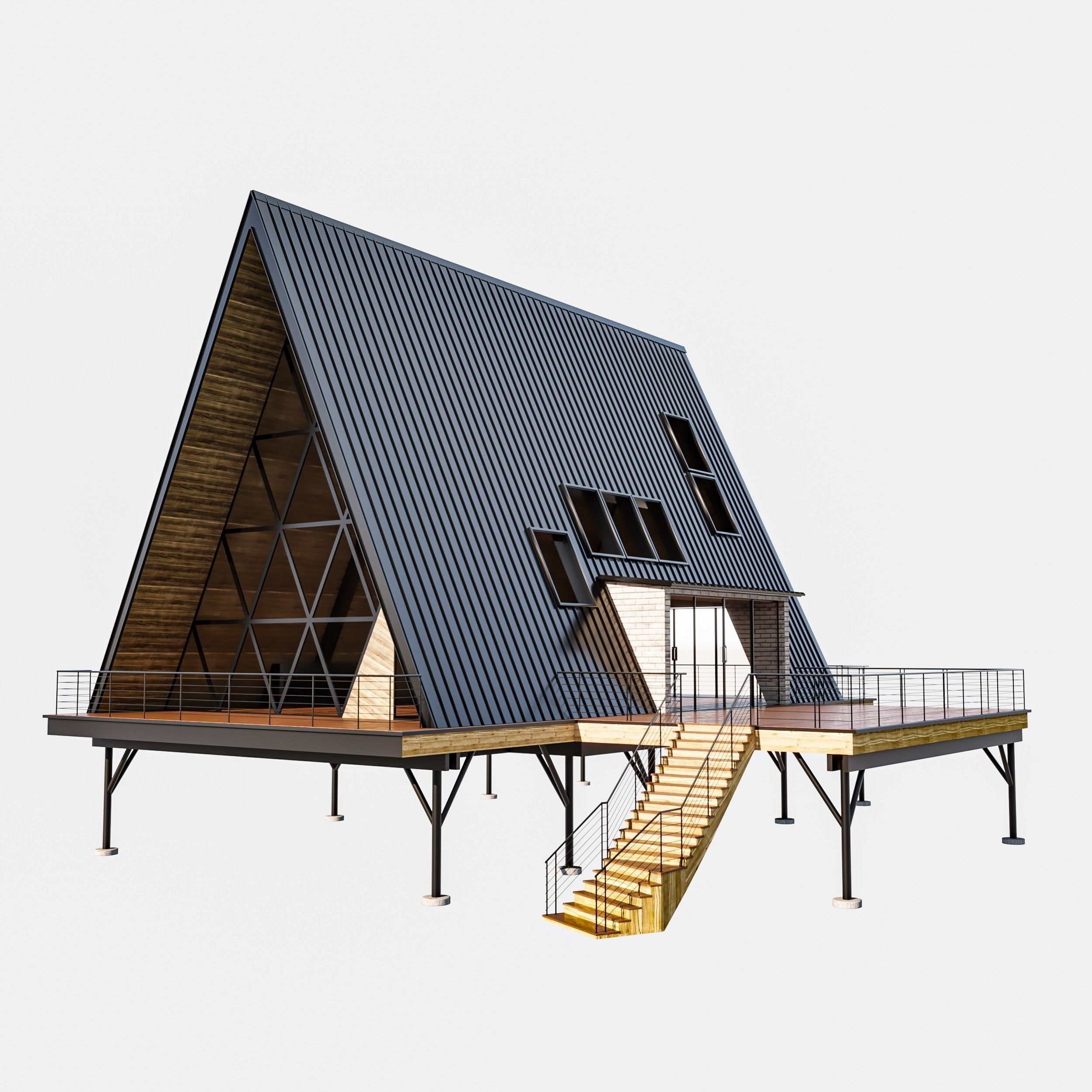 Island Cabin 3D model_7