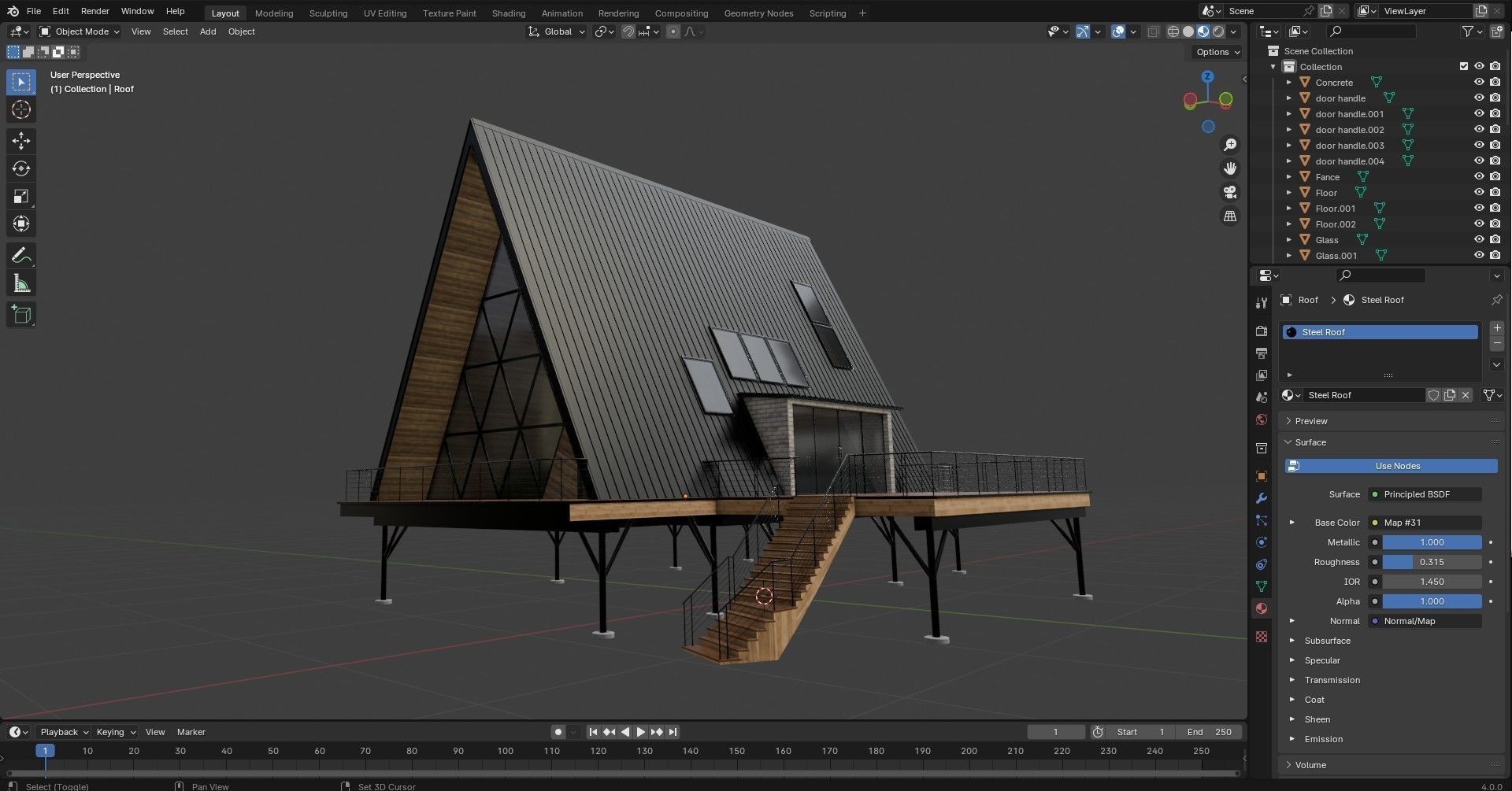 Island Cabin 3D model_29