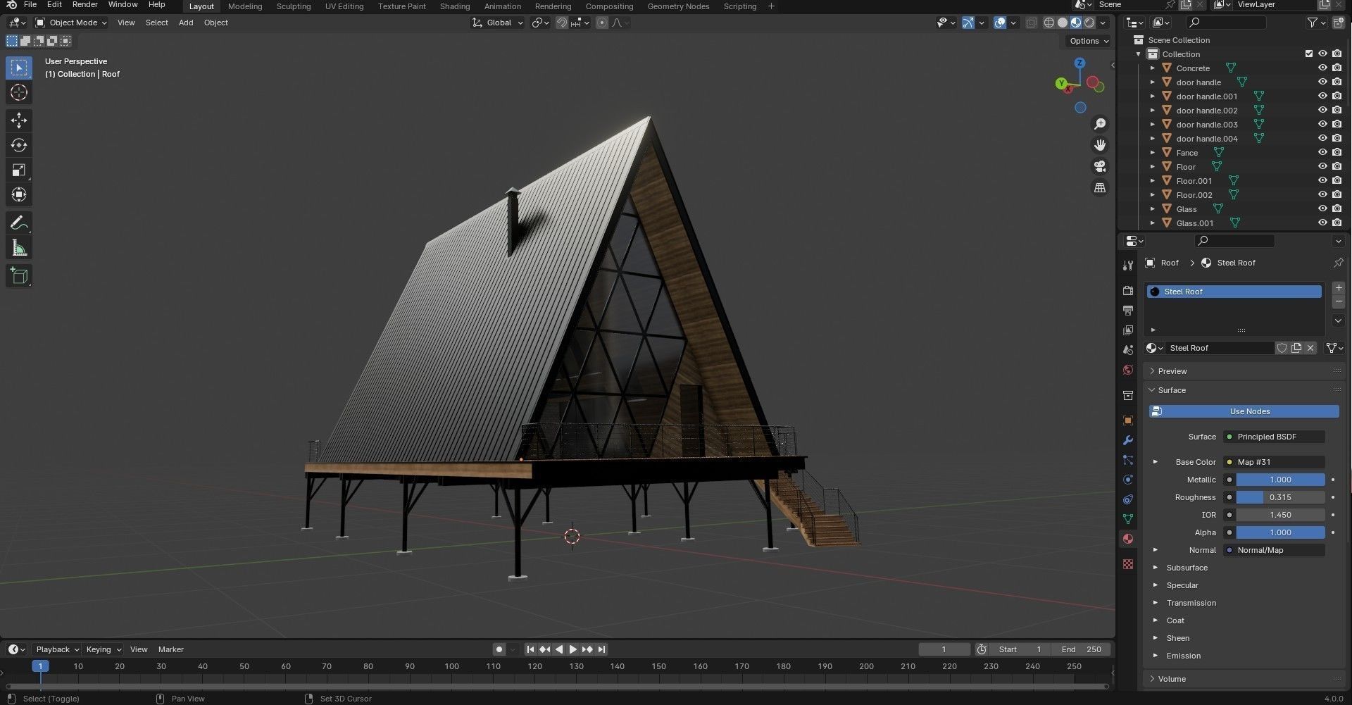 Island Cabin 3D model_27
