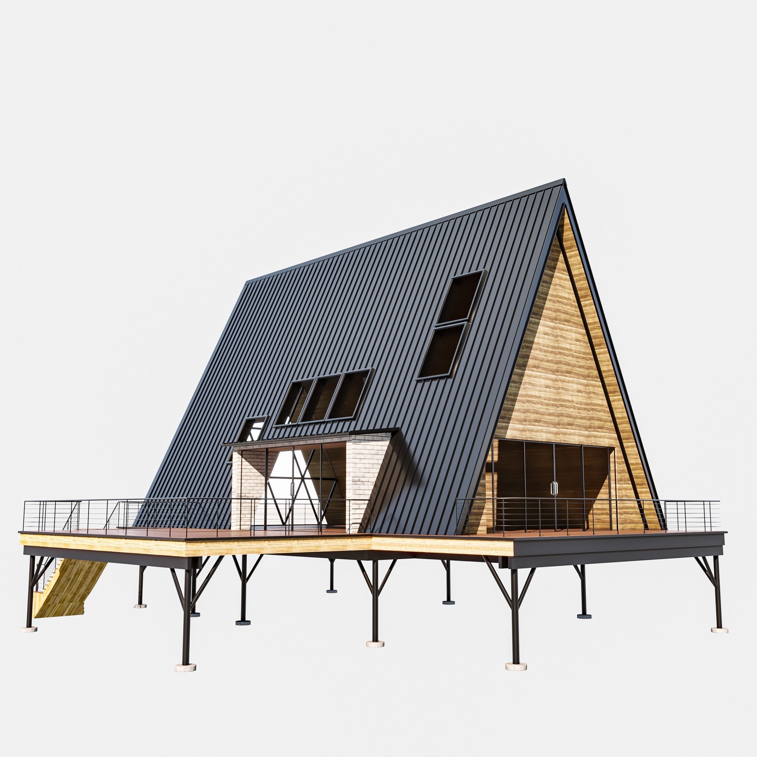 Island Cabin 3D model_9