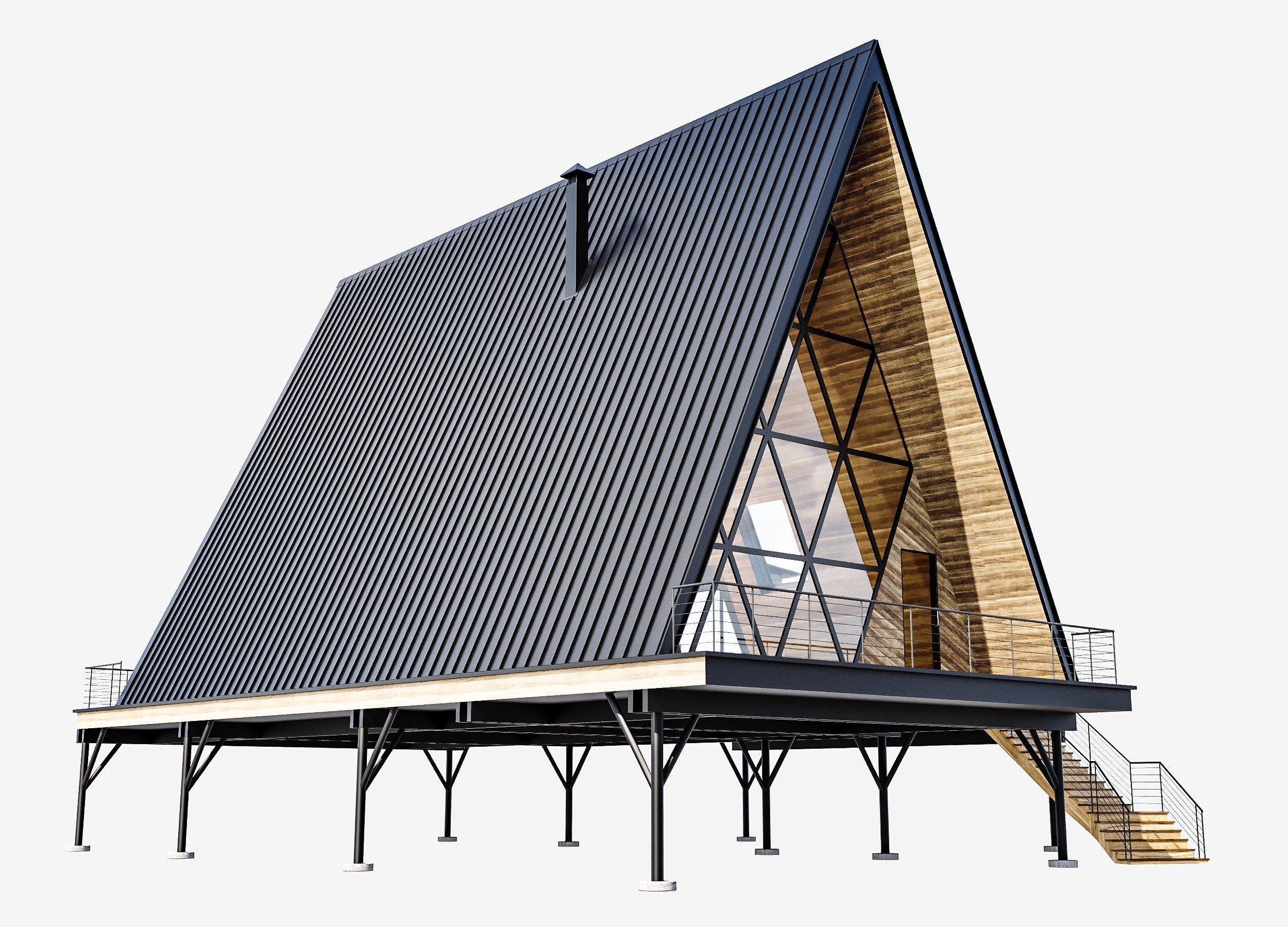 Island Cabin 3D model_22