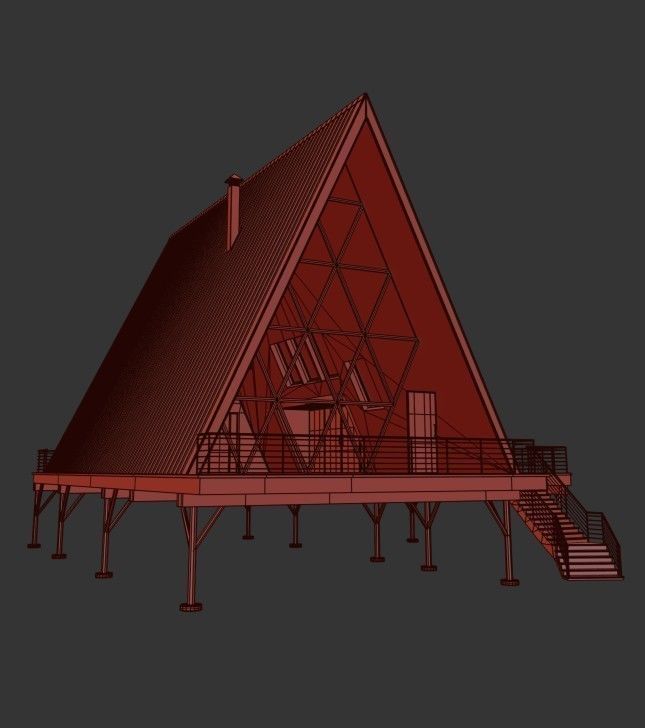 Island Cabin 3D model_30