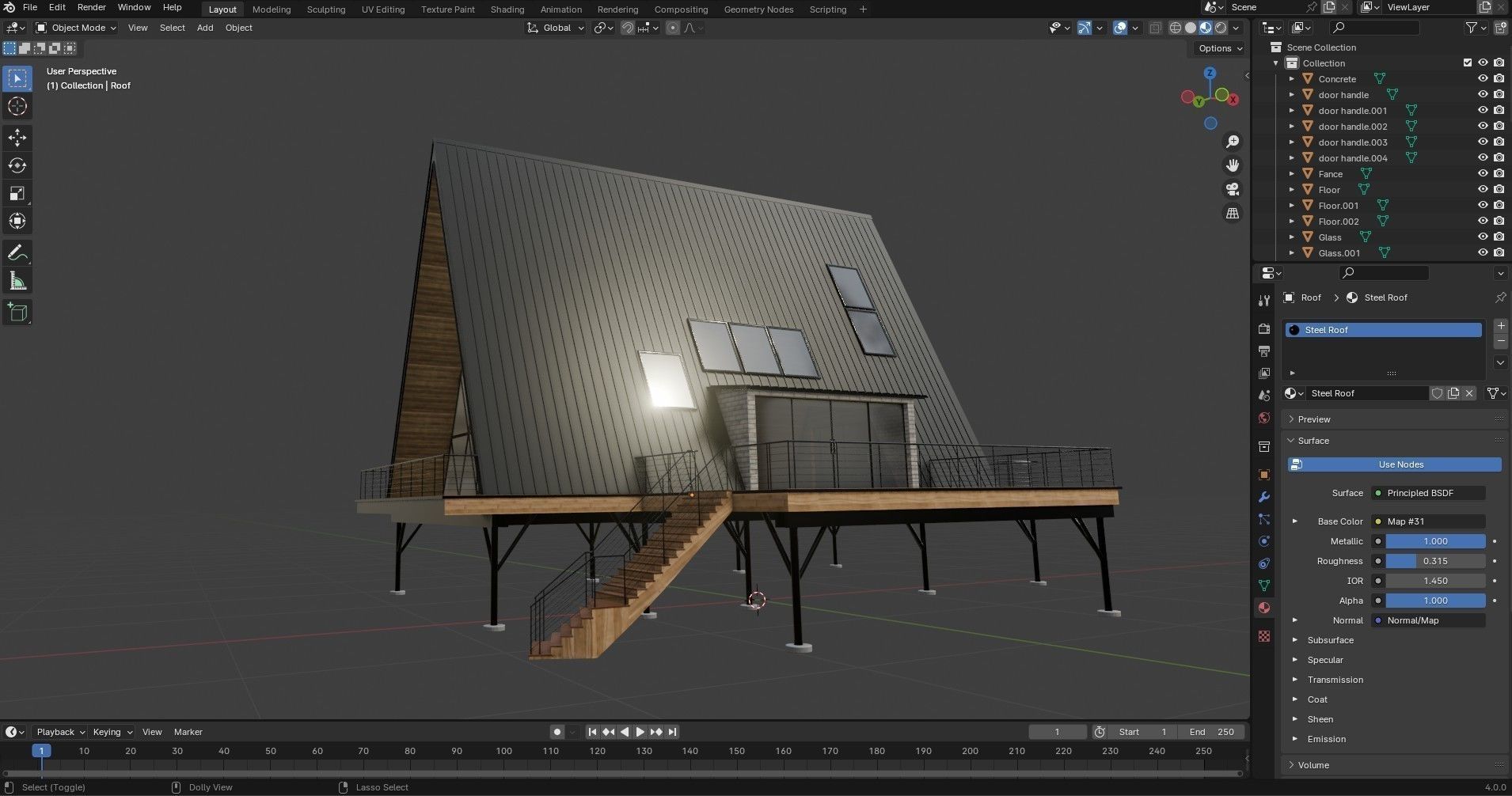 Island Cabin 3D model_26