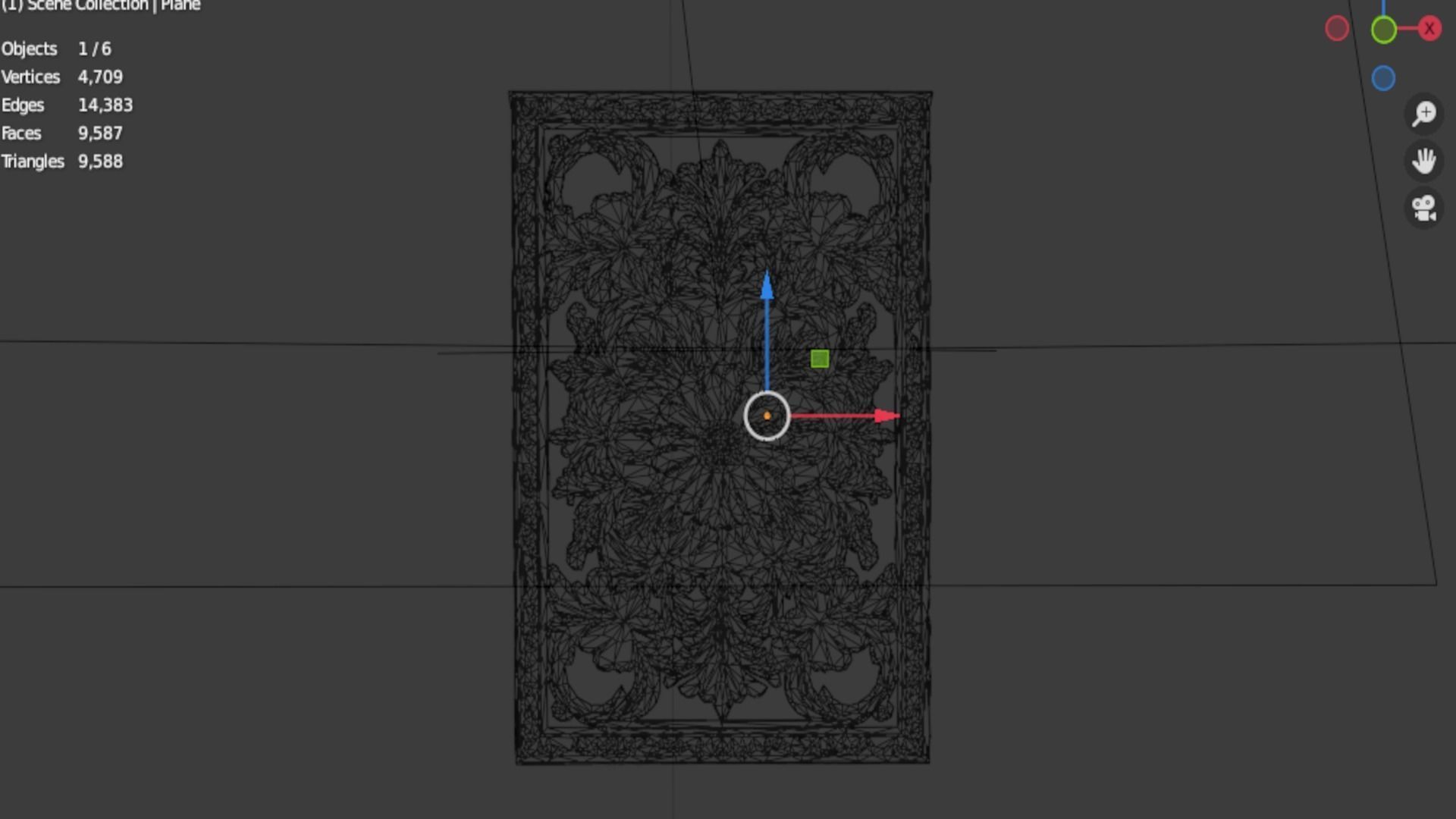 classical door decor 07 3D model_6