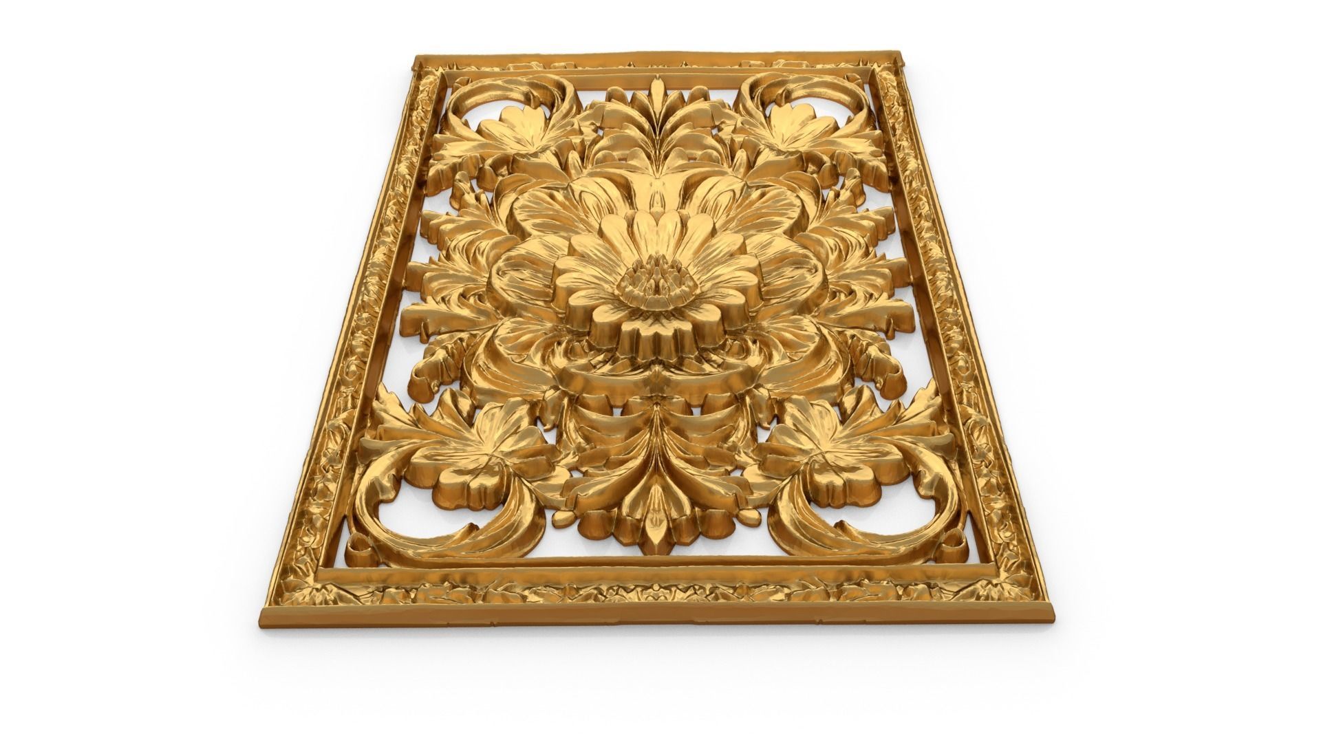 classical door decor 07 3D model_3