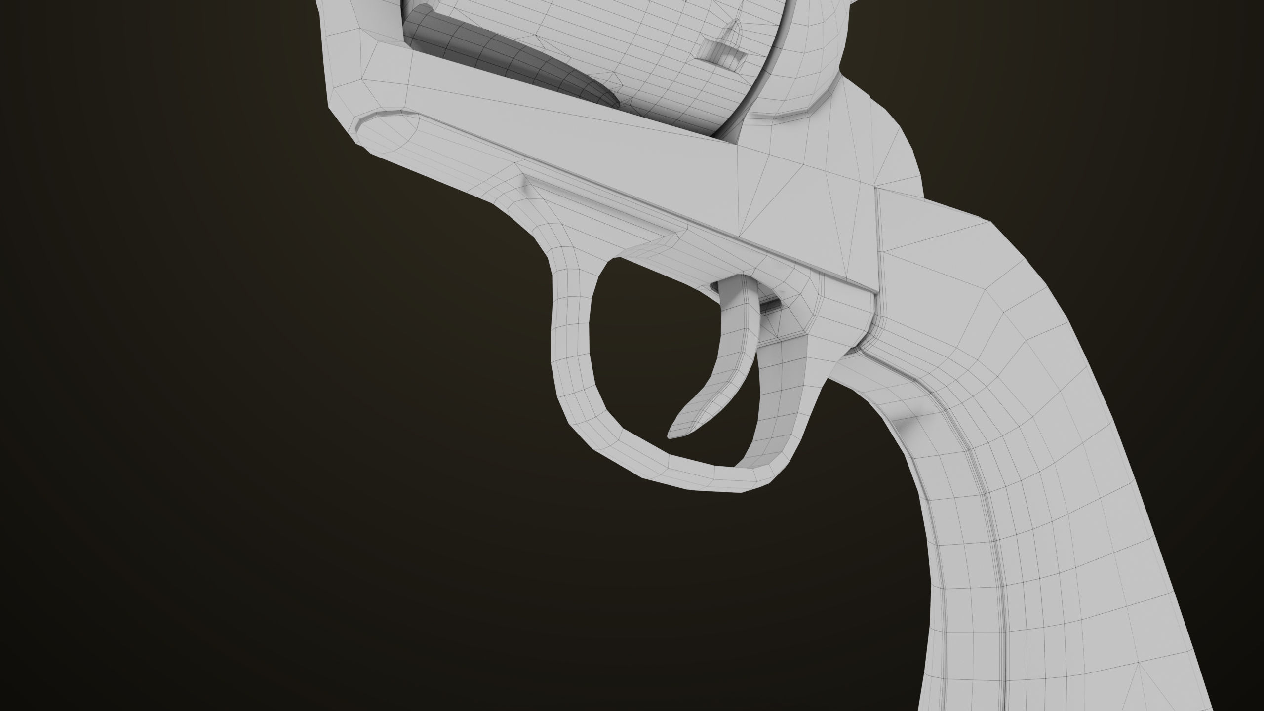 Revolver 03 Model Colt Black All PBR Unity UE Textures Low-poly 3D model_29