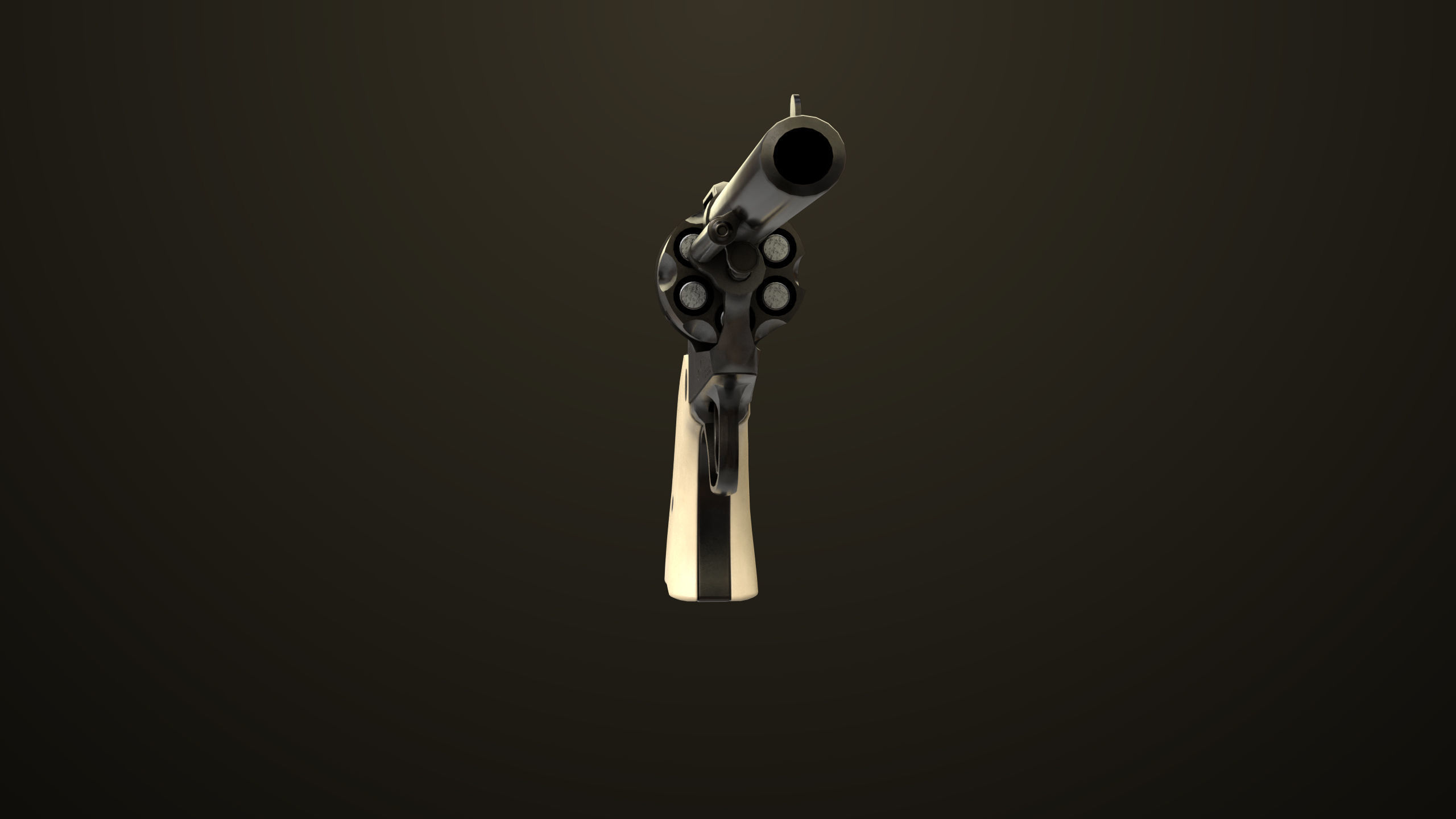 Revolver 03 Model Colt Black All PBR Unity UE Textures Low-poly 3D model_2