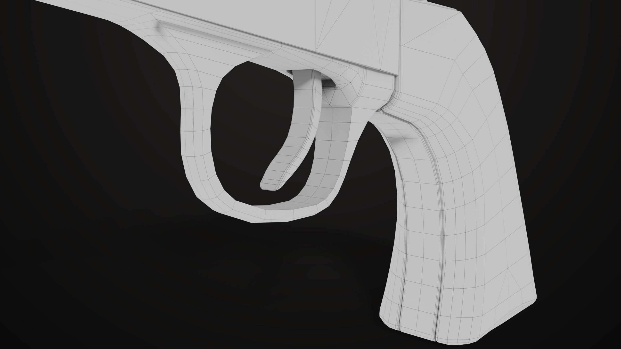 Revolver 03 Model Colt Silver All PBR Unity UE Textures Low-poly 3D model_33