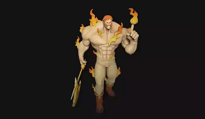 7 Deadly Sins - Escanor 3D print model