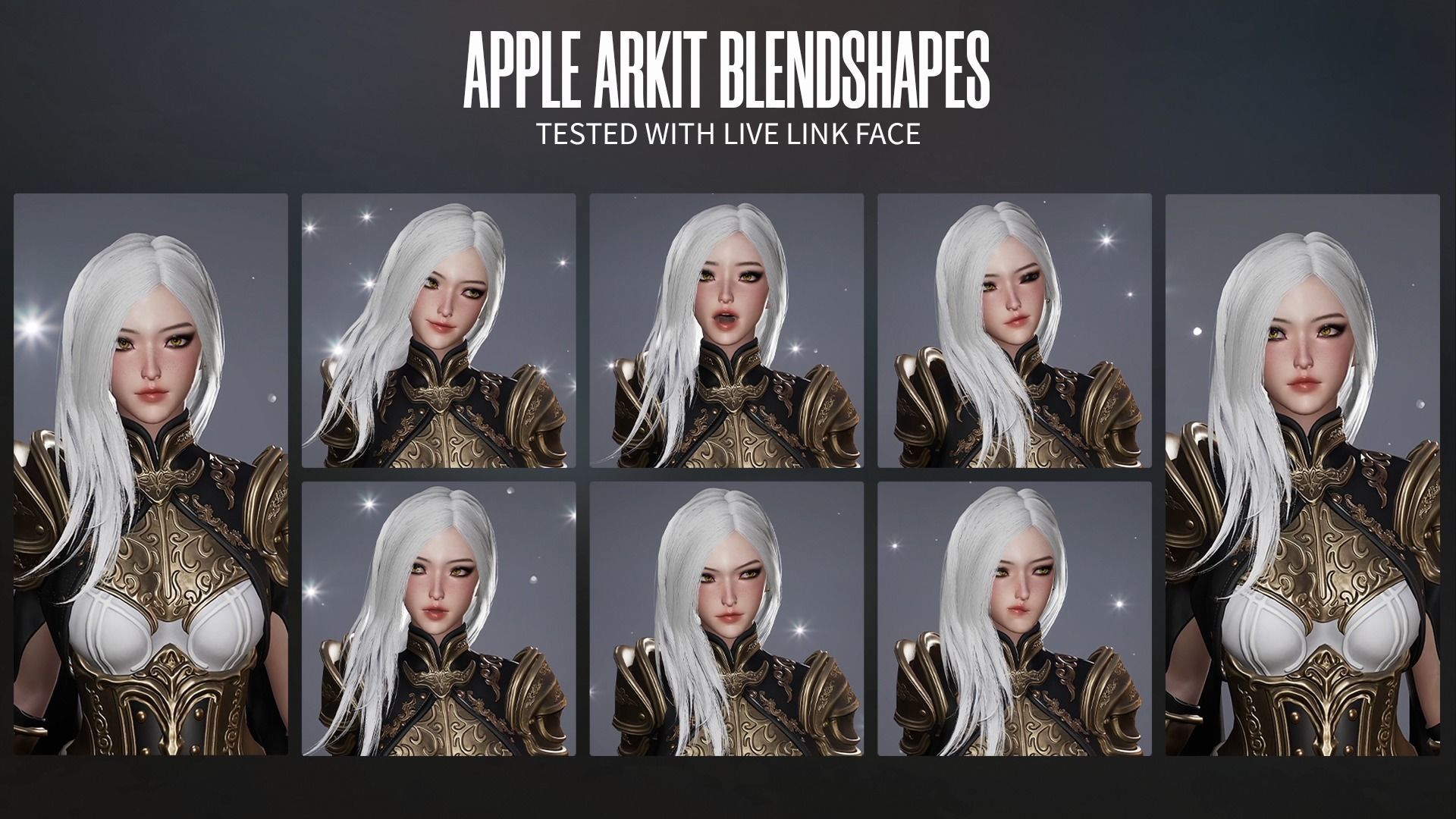 Dark Knight Girl Calista - Game Ready Low-poly 3D model_7