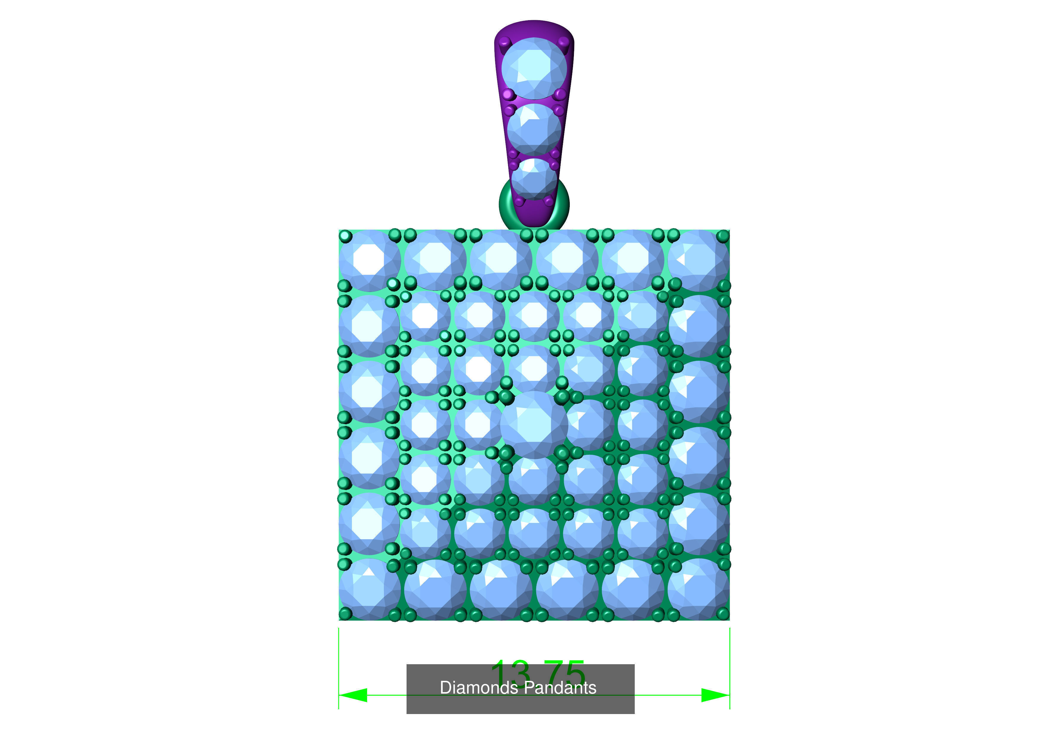 Jewelry Diamonds Pandants 12 file 3D Model Collection_7