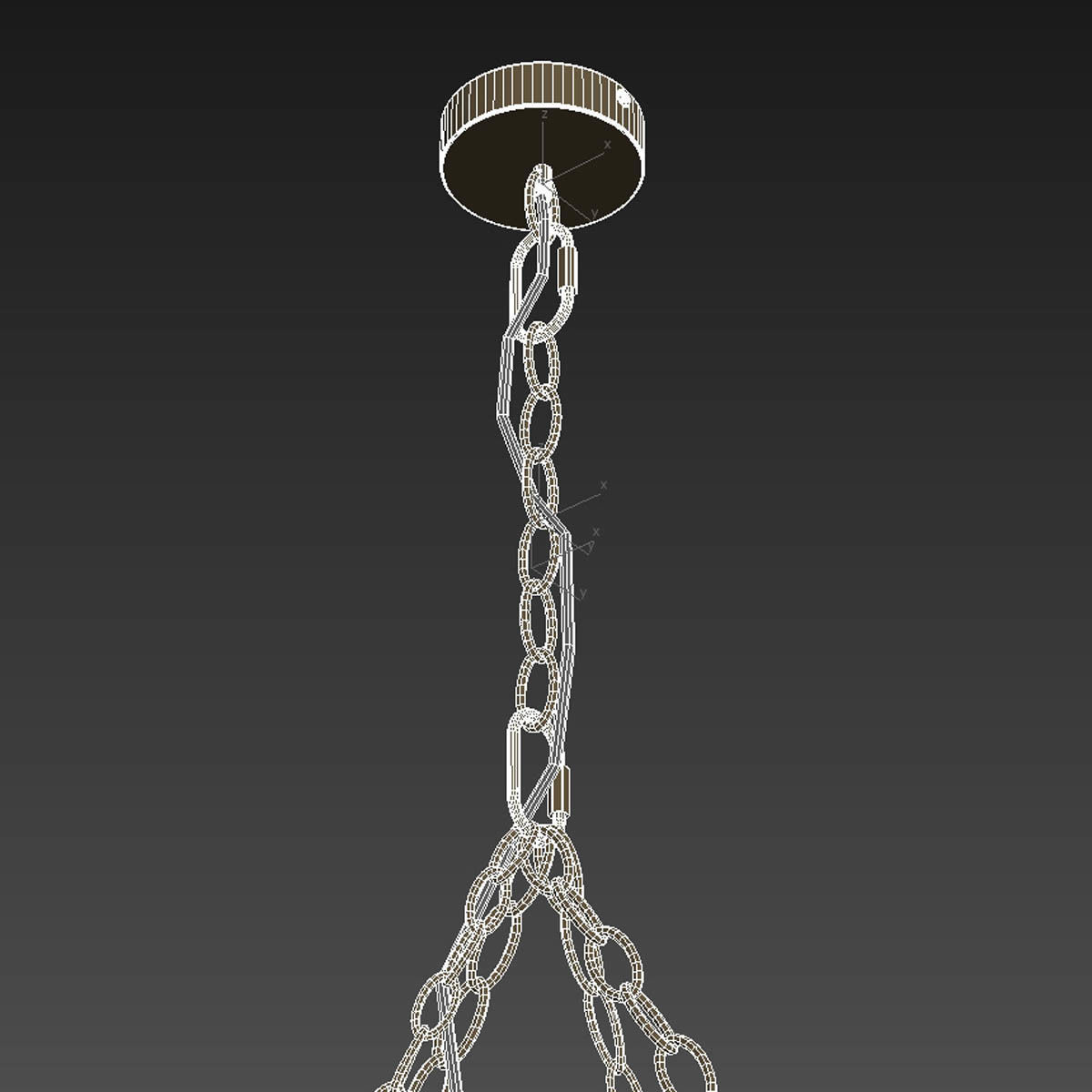 Palecek everly pendant natural light 3D model_6