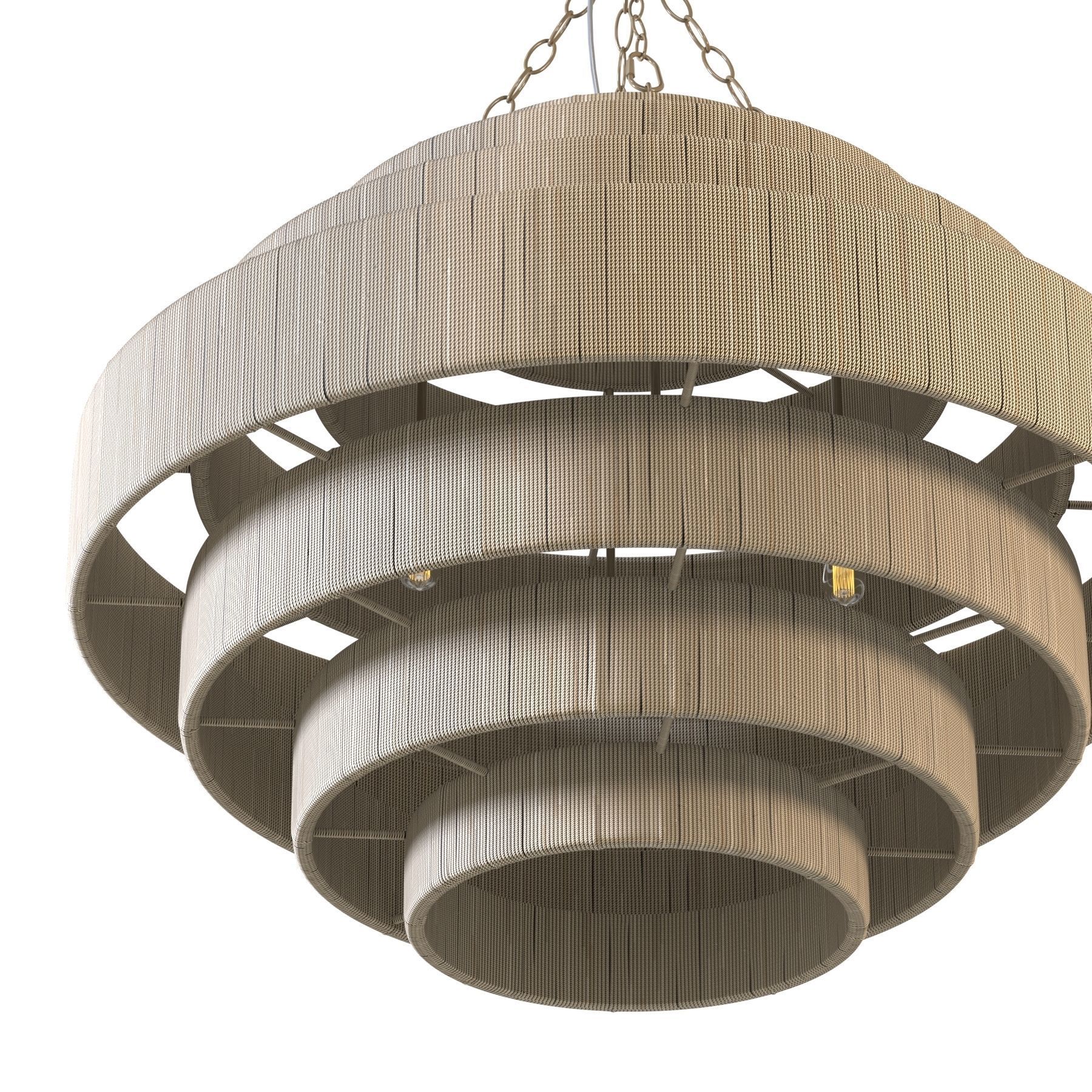Palecek everly pendant natural light 3D model_1