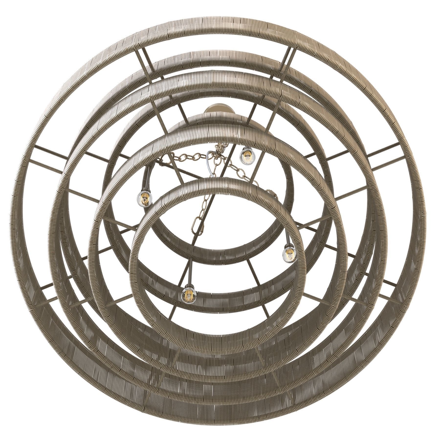 Palecek everly pendant natural light 3D model_3