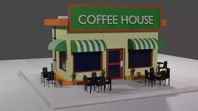 Cozy coffee House Interior