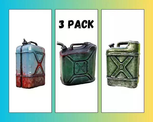 Gasoline Cans  PBR Textures Collection 