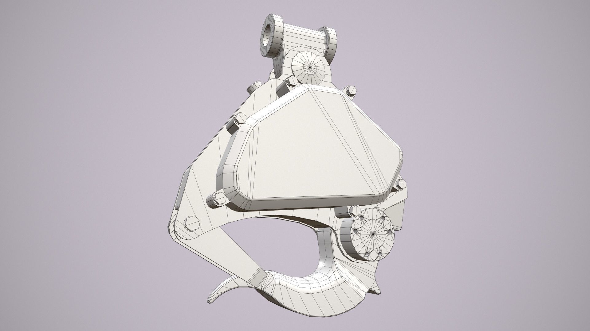 Helicopter Cargo Hook C-160 Low-poly 3D model_7