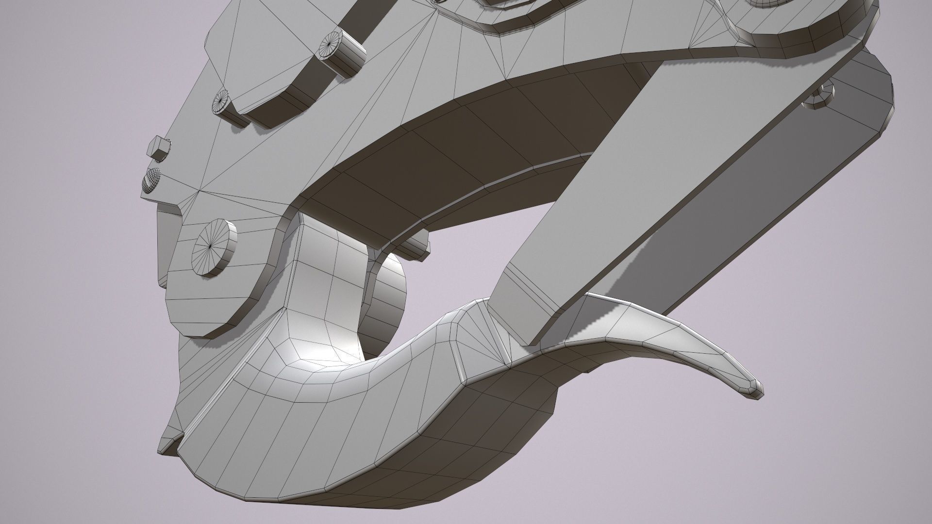 Helicopter Cargo Hook C-160 Low-poly 3D model_9