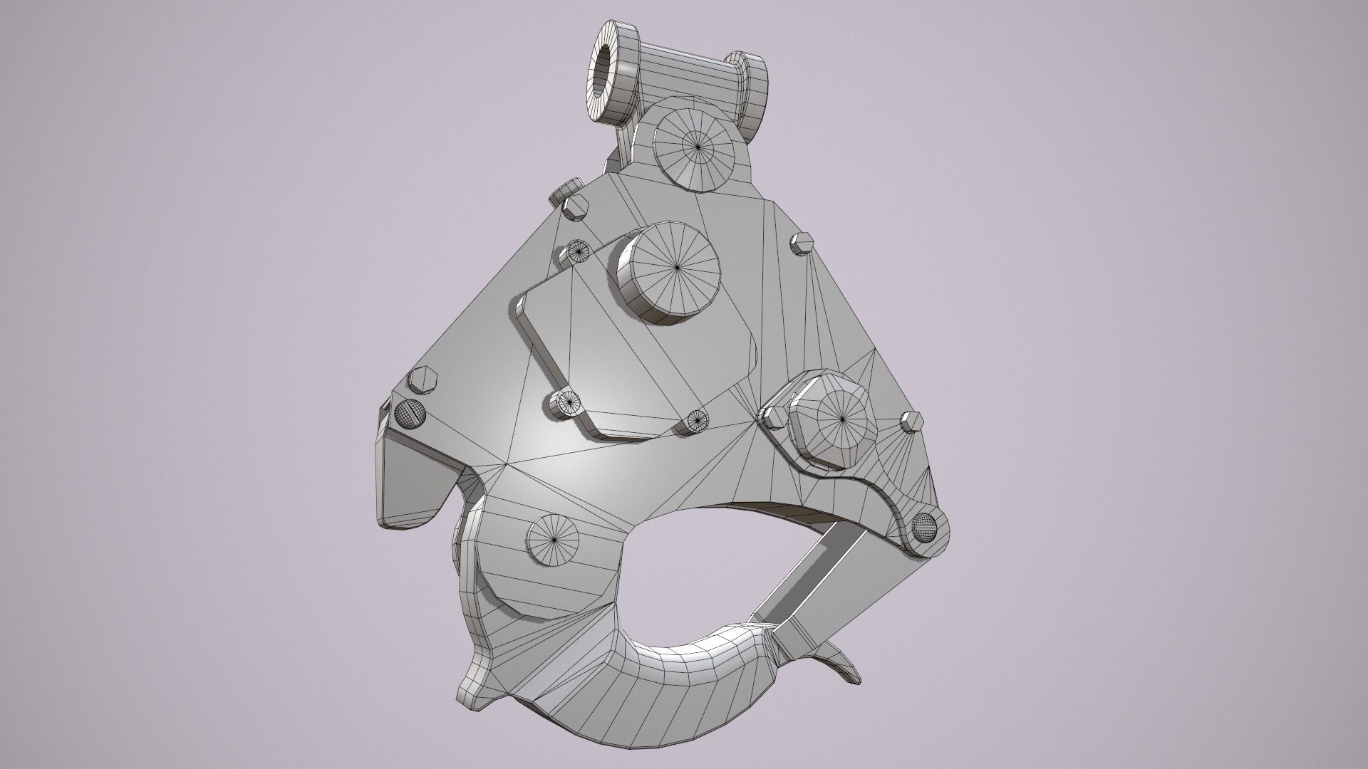 Helicopter Cargo Hook C-160 Low-poly 3D model_8