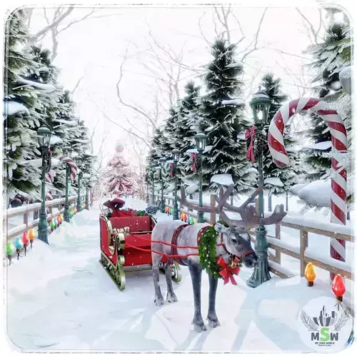 Christmas Forest Blender Scene - DAY