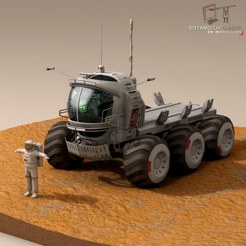 Lunar vehicle 3D model_4