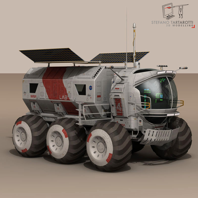 Lunar vehicle 3D model_5