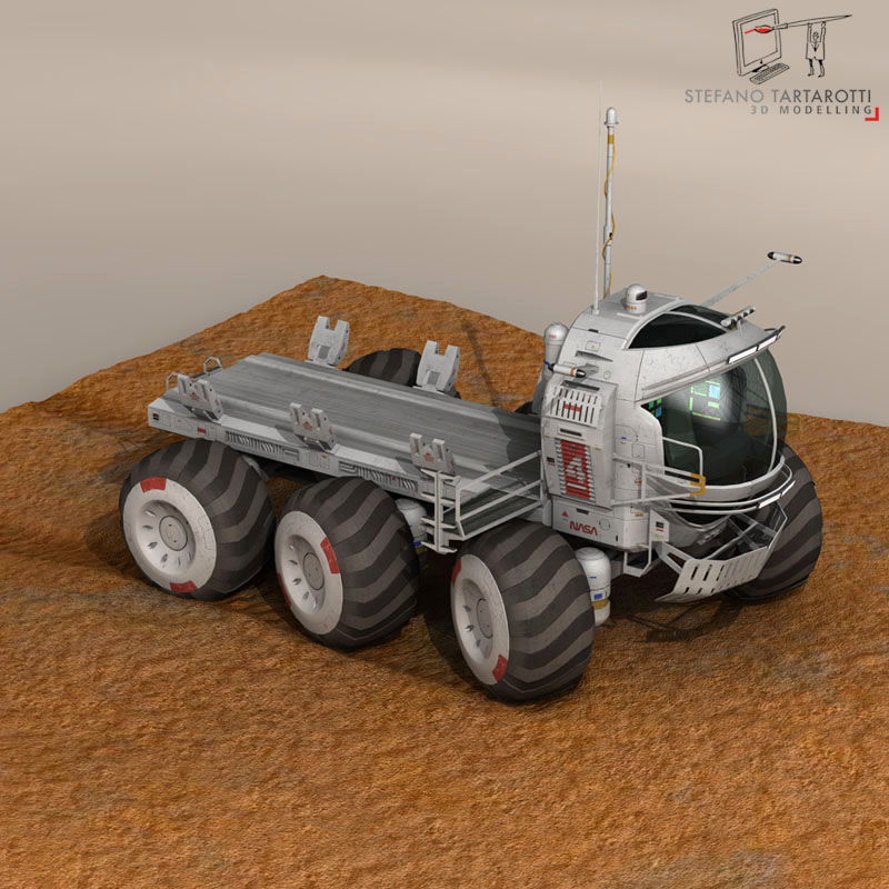 Lunar vehicle 3D model_1