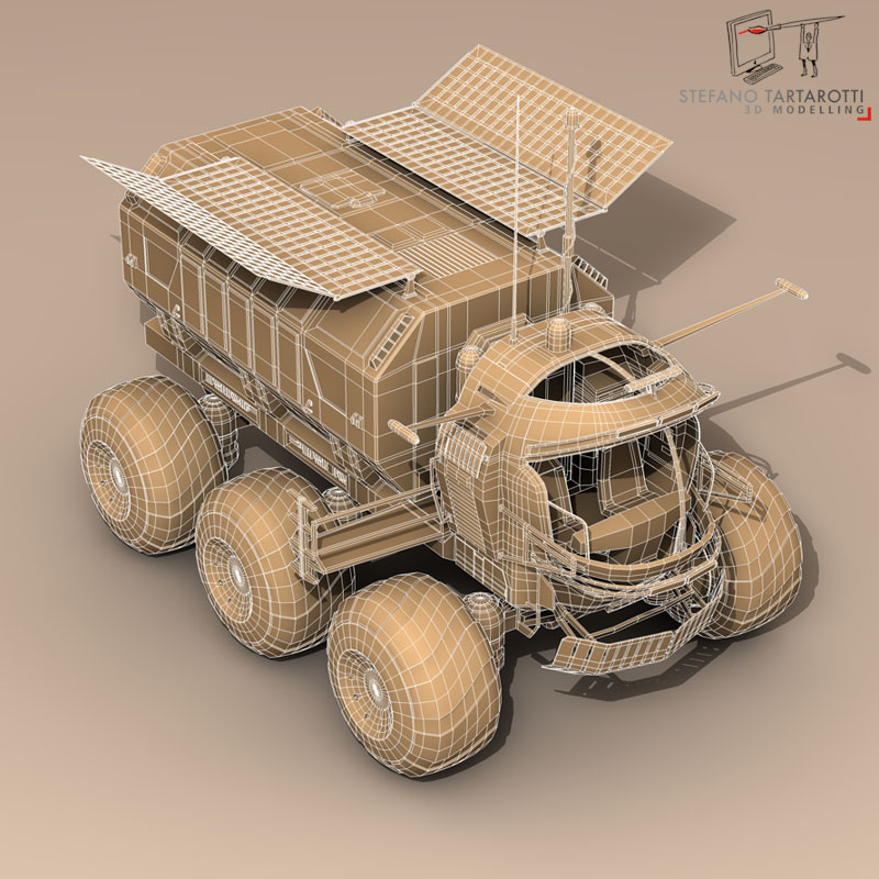 Lunar vehicle 3D model_9