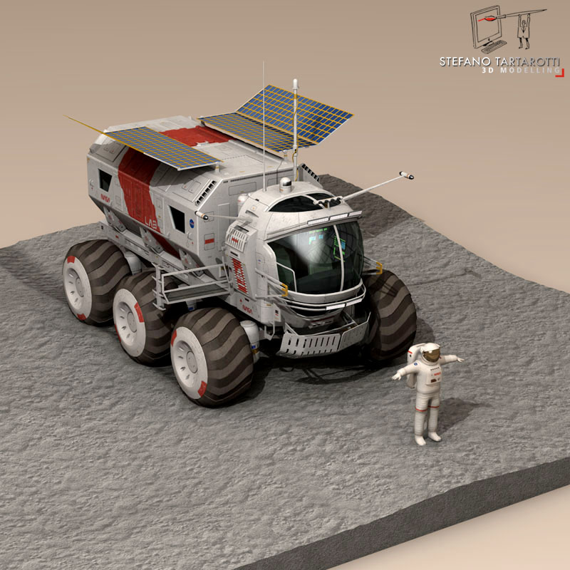 Lunar vehicle 3D model_14