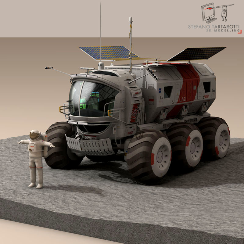 Lunar vehicle 3D model_2