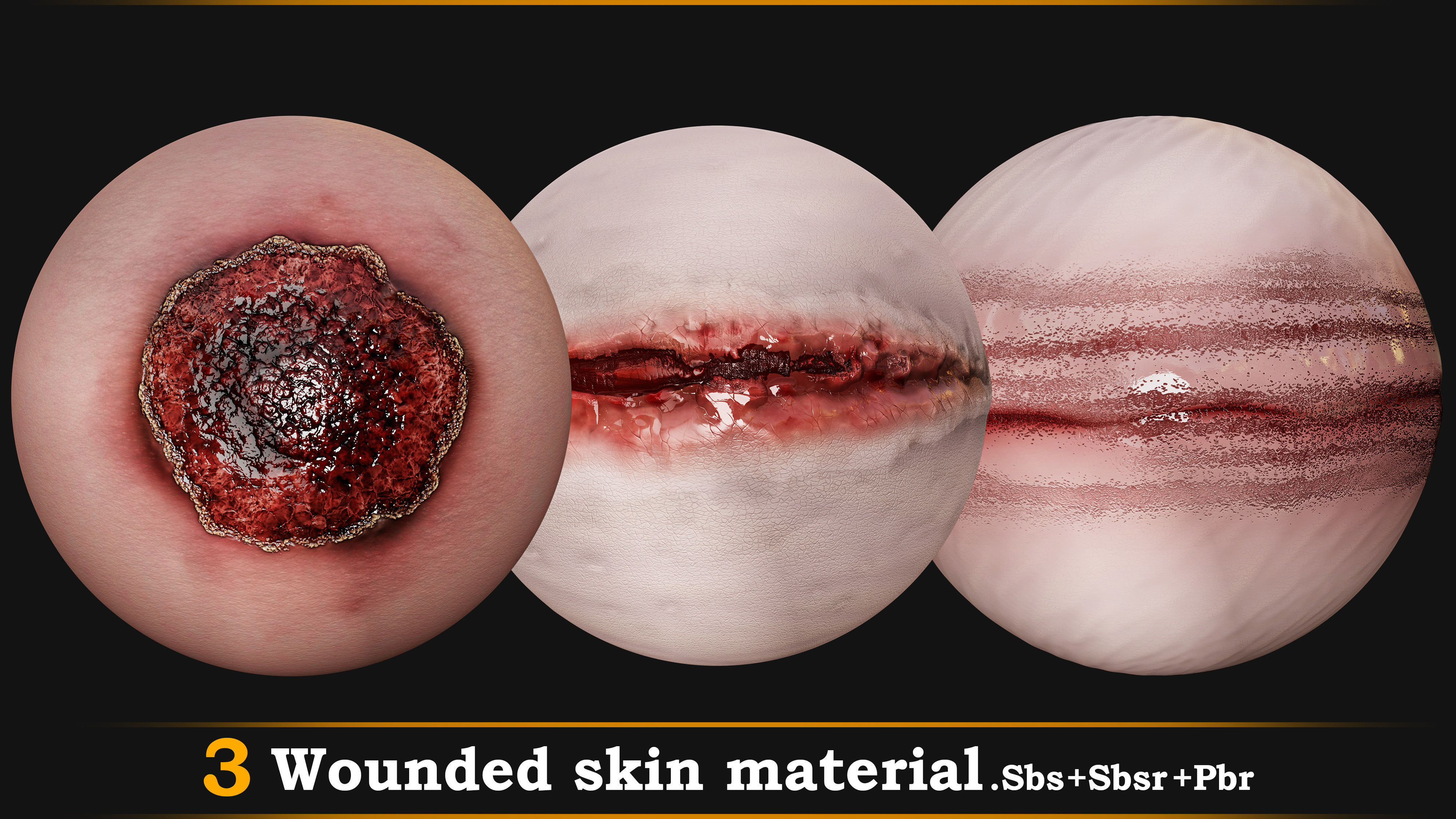 Wounded skin material  SBS -SBSR- PBR Texture_2