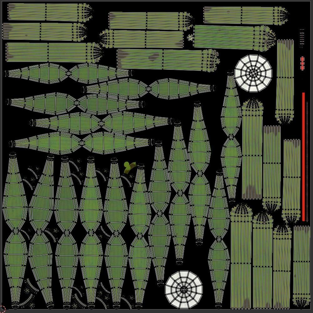 Mistletoe Bunch 3D model_11