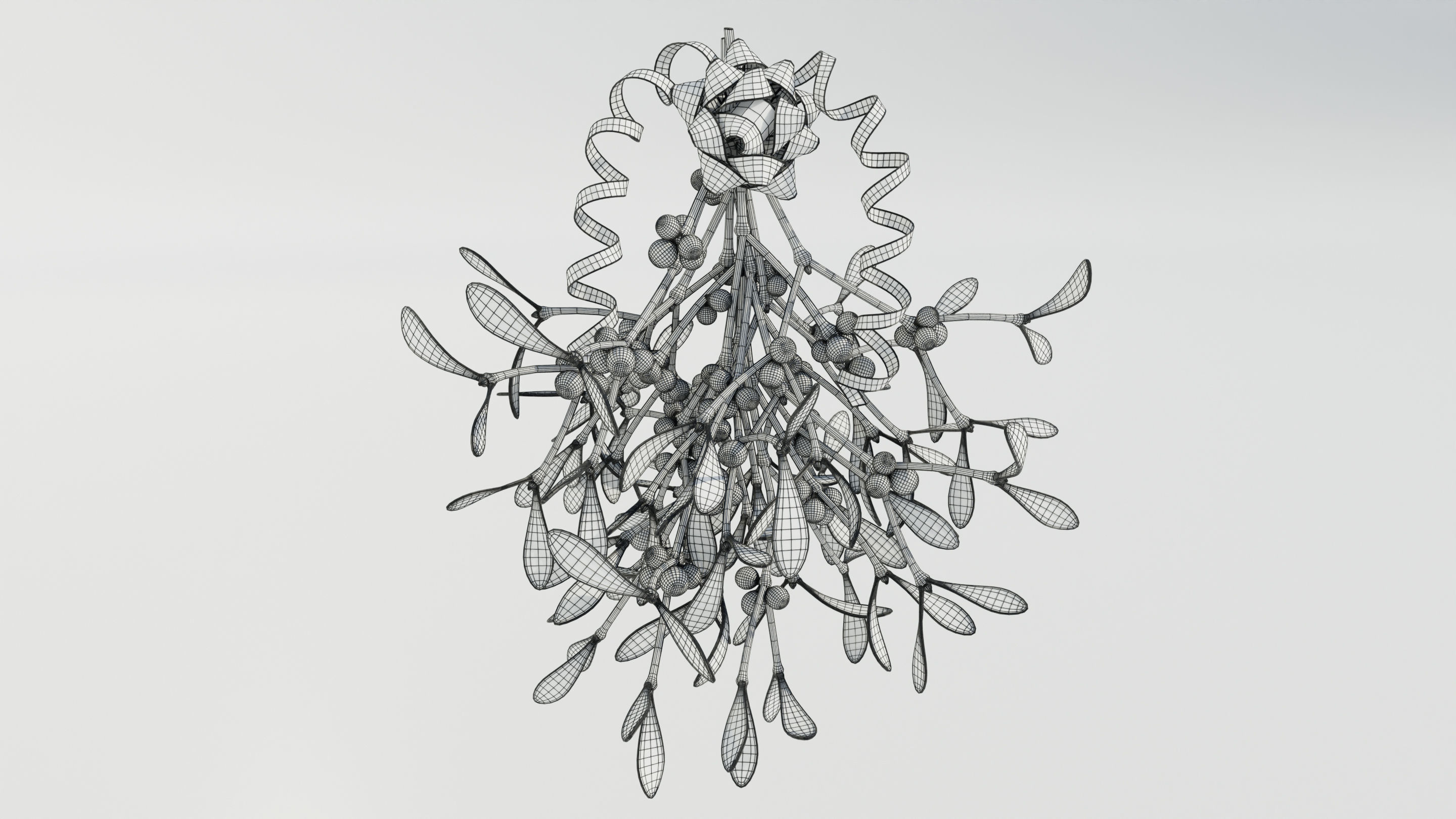 Mistletoe Bunch 3D model_16