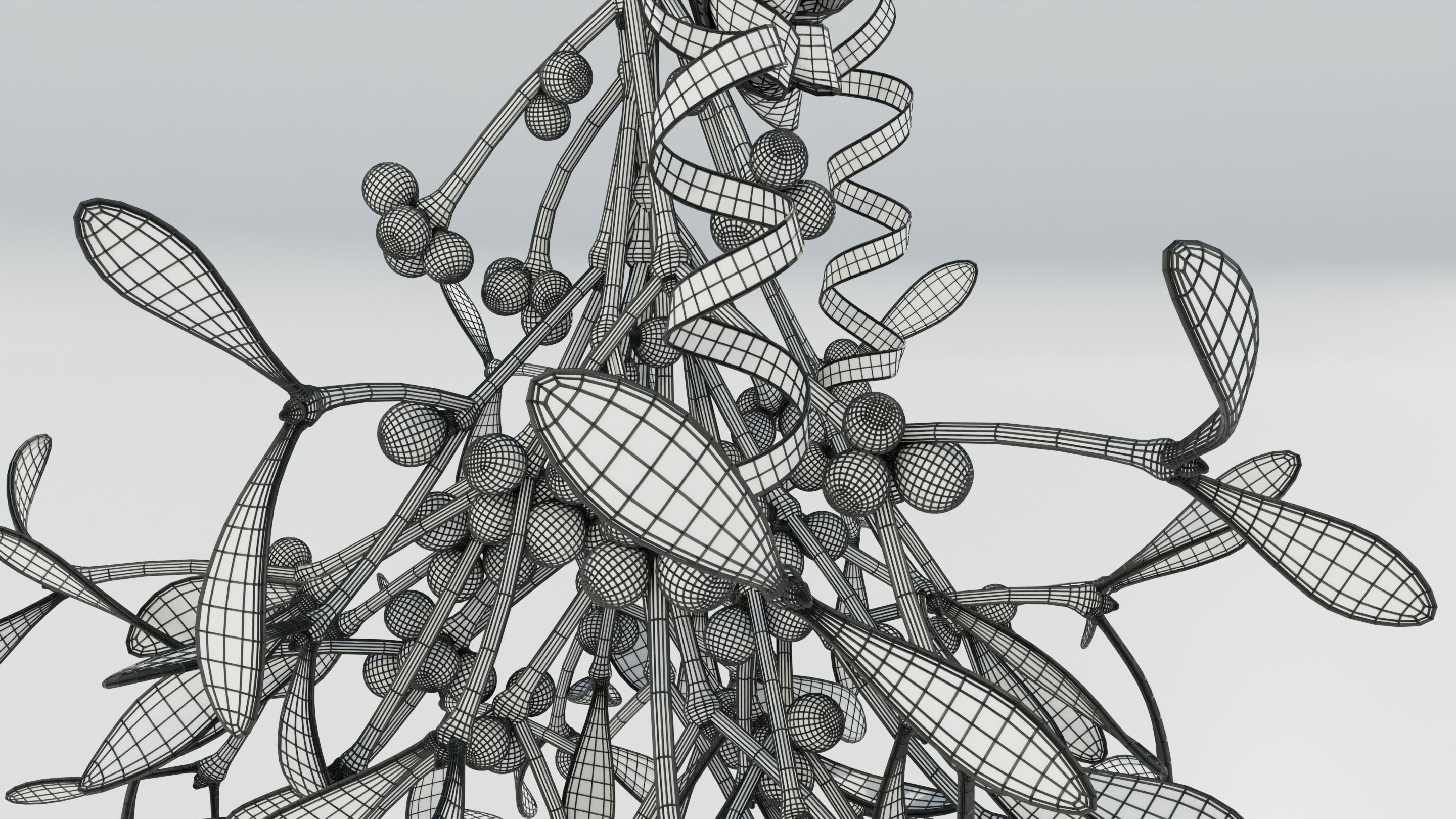 Mistletoe Bunch 3D model_19