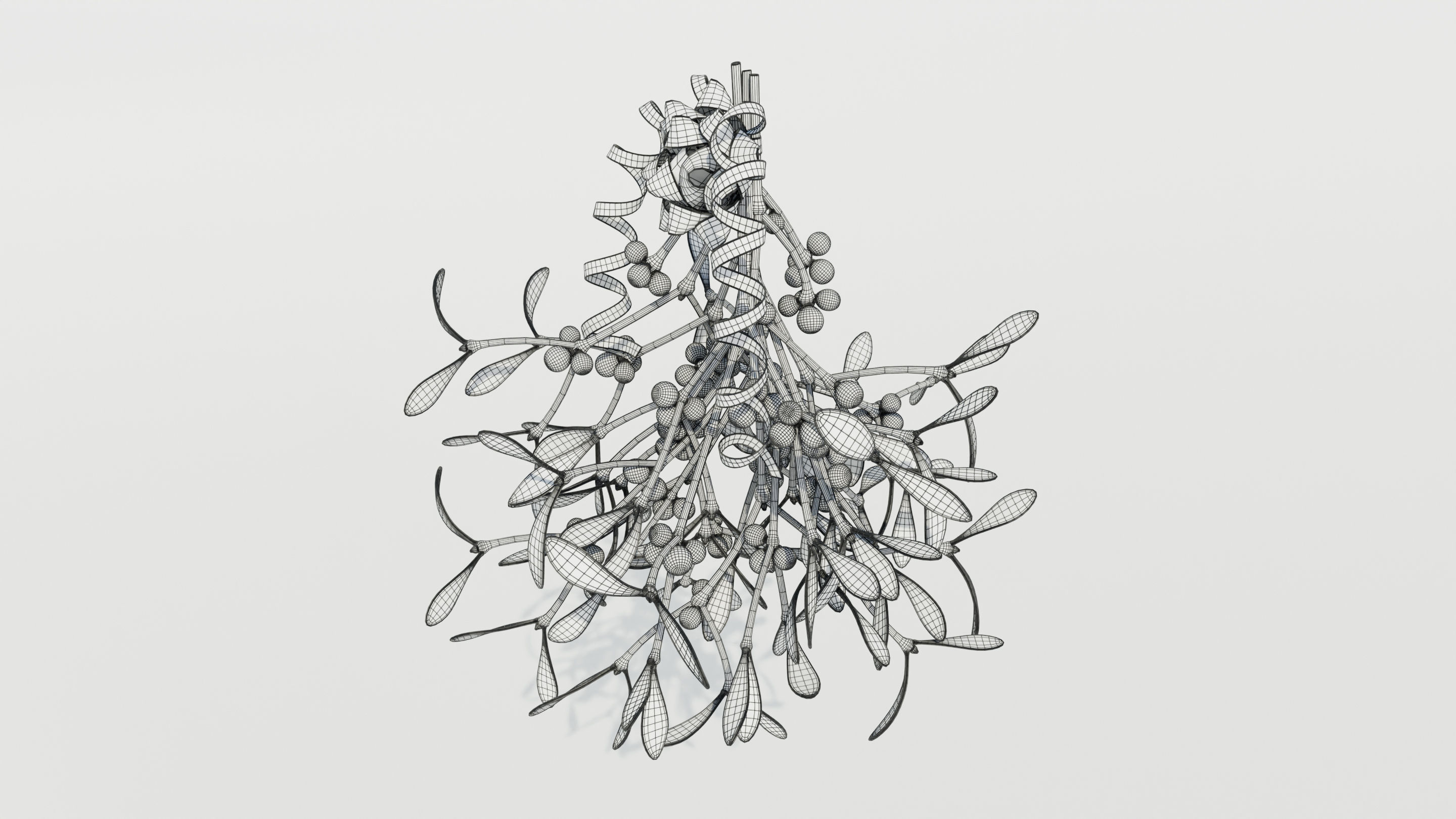 Mistletoe Bunch 3D model_13