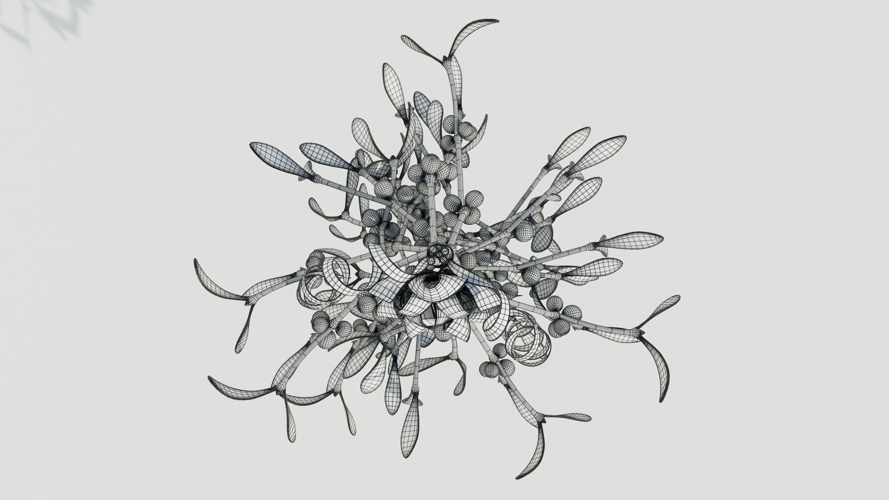 Mistletoe Bunch 3D model_20