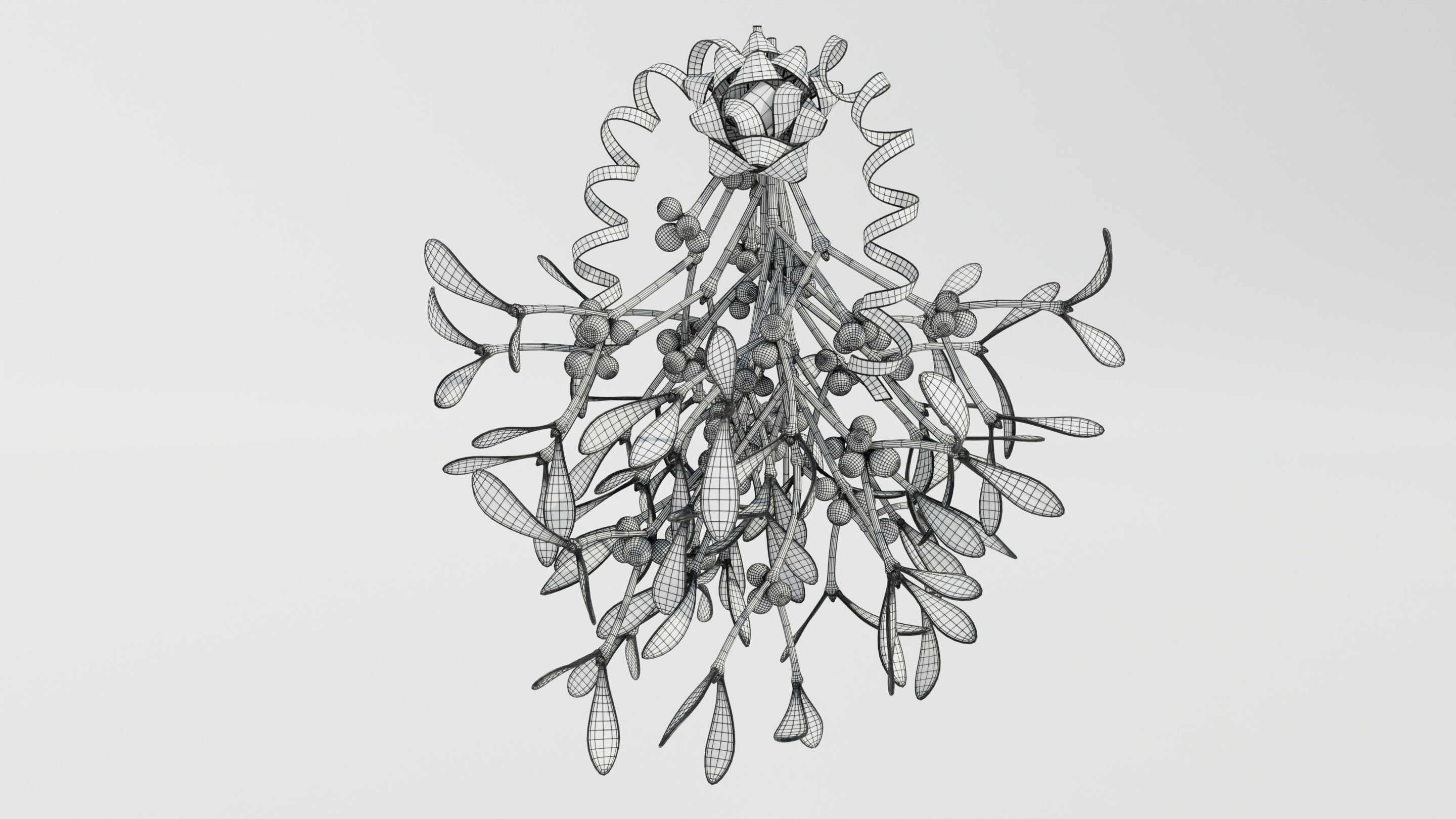 Mistletoe Bunch 3D model_17