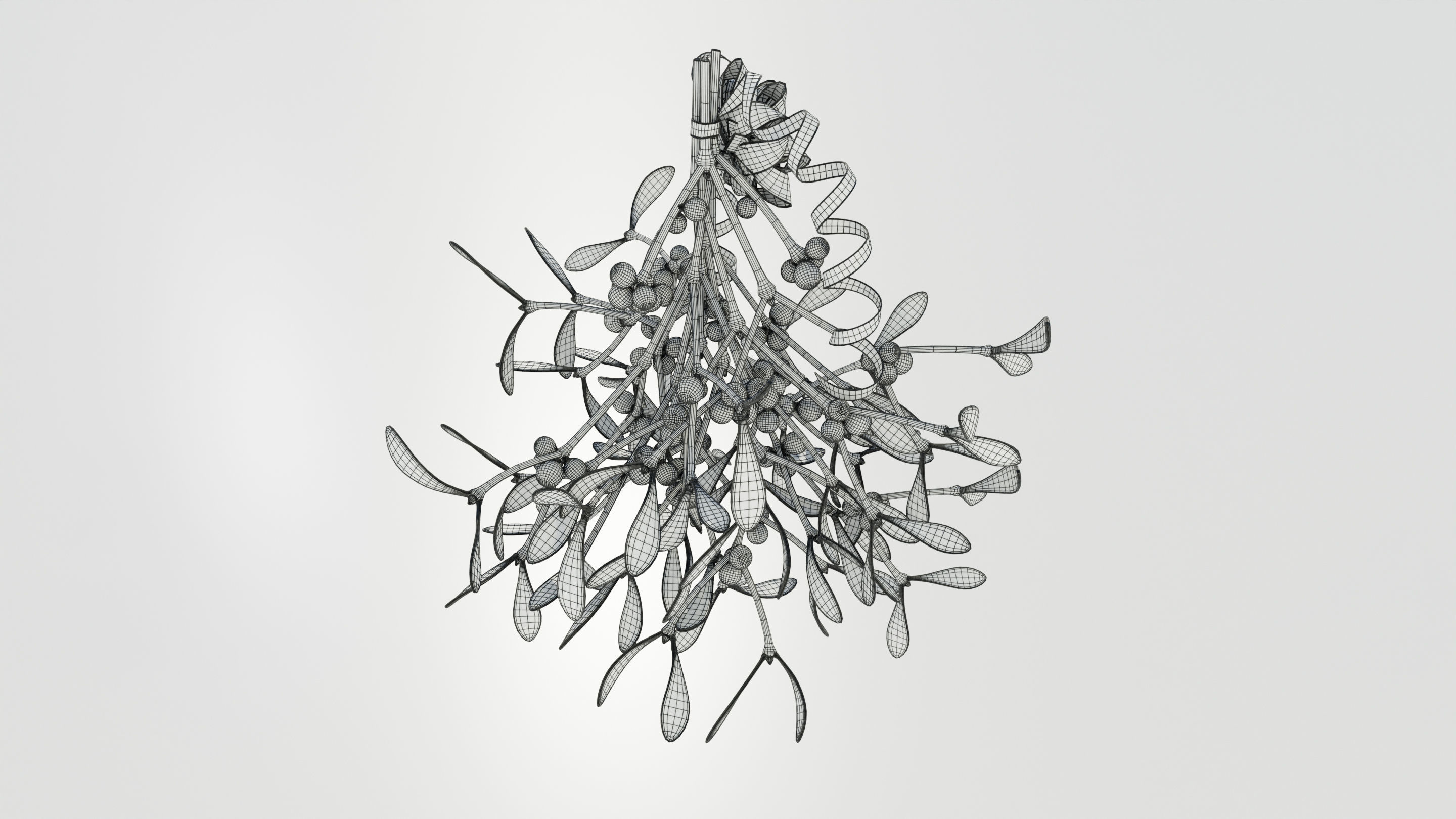 Mistletoe Bunch 3D model_15