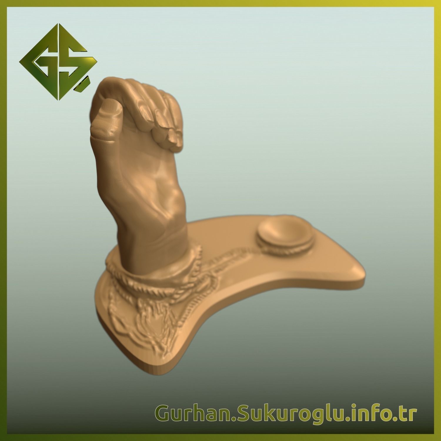 Restricted Freedom Art Piece Bound by Shackles 3D print model_3