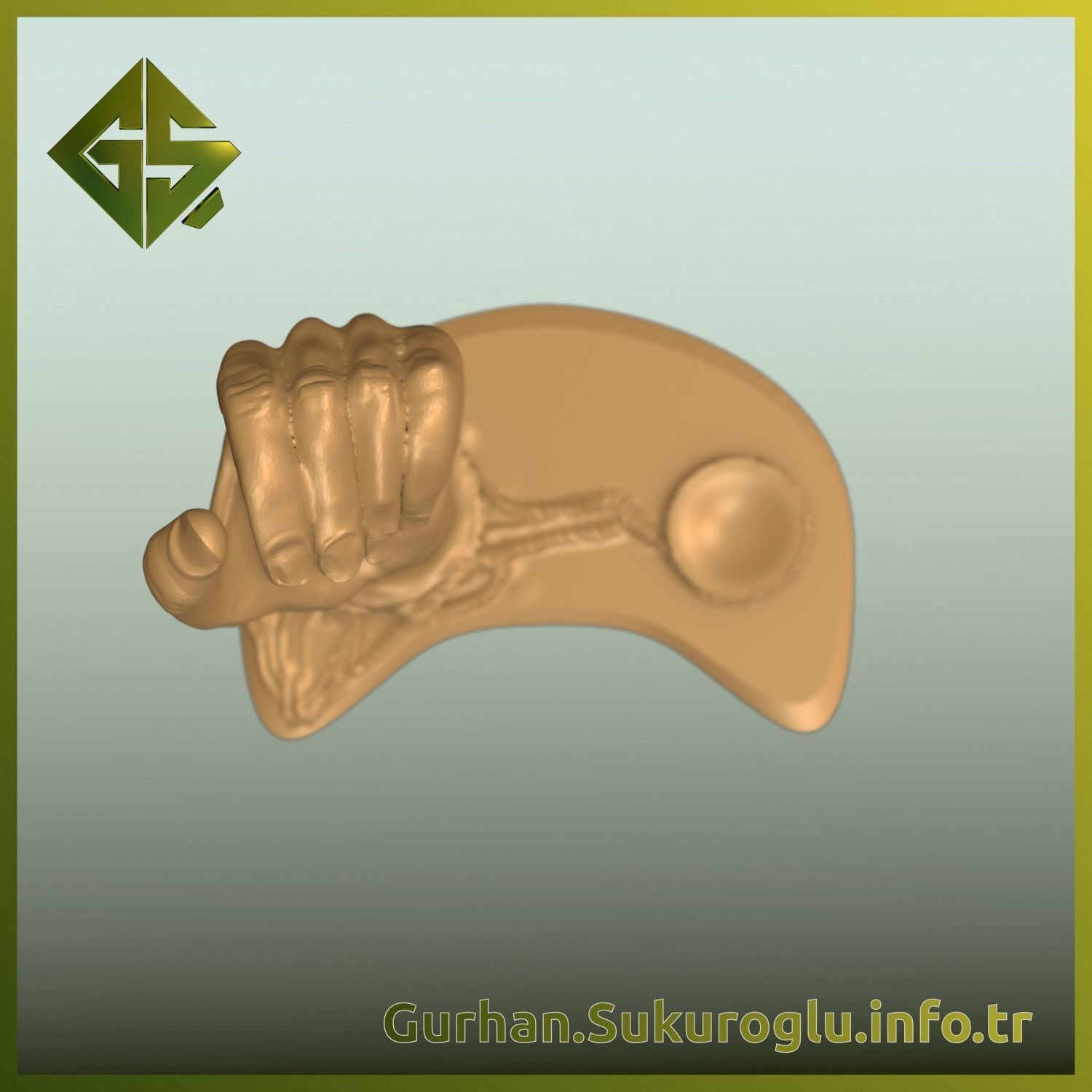 Restricted Freedom Art Piece Bound by Shackles 3D print model_8