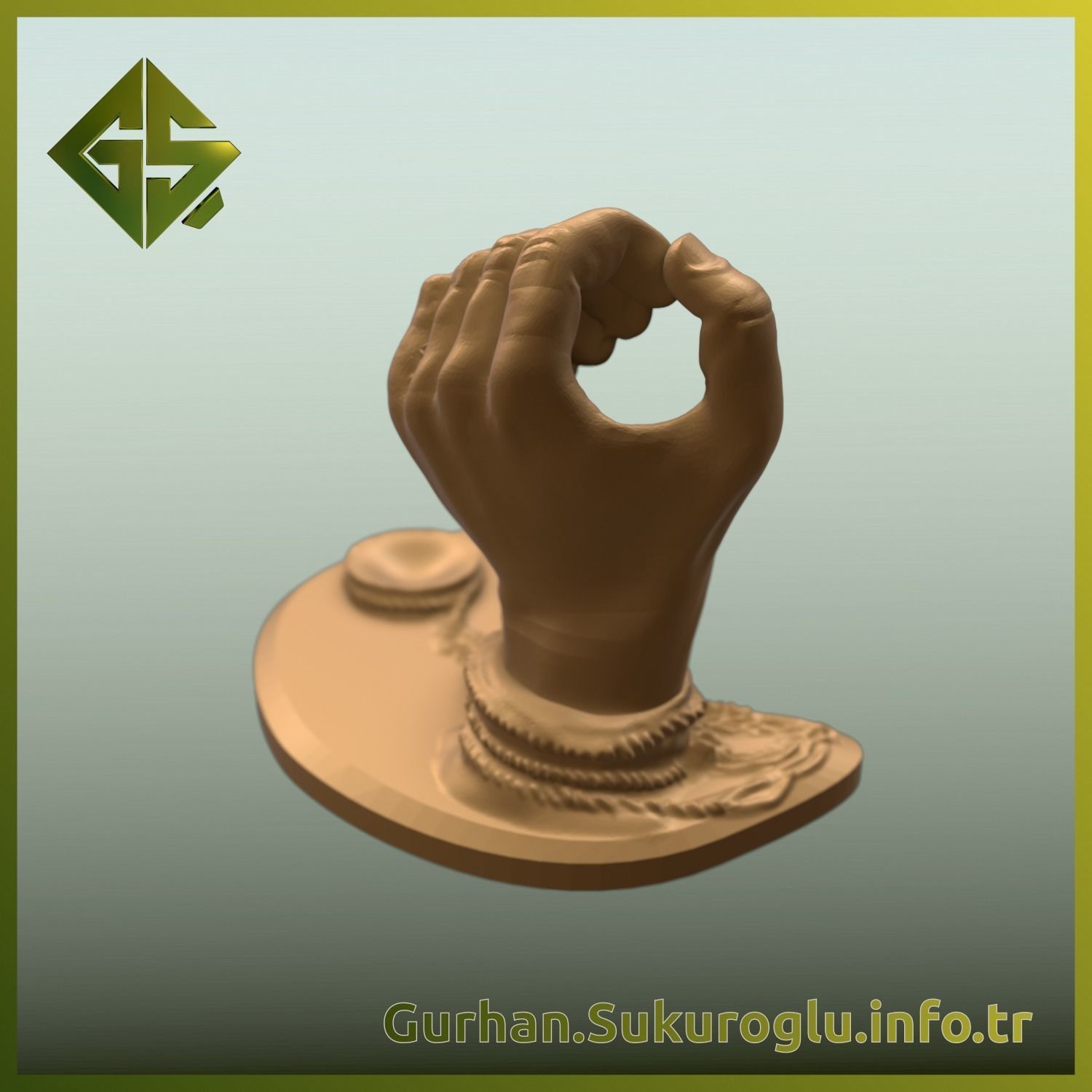 Restricted Freedom Art Piece Bound by Shackles 3D print model_6