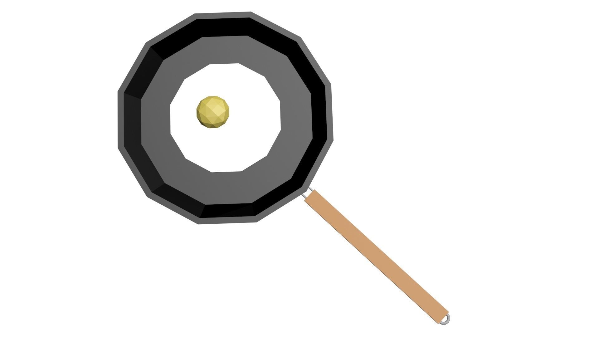 Low Poly Game Ready Pan Low-poly 3D model_1