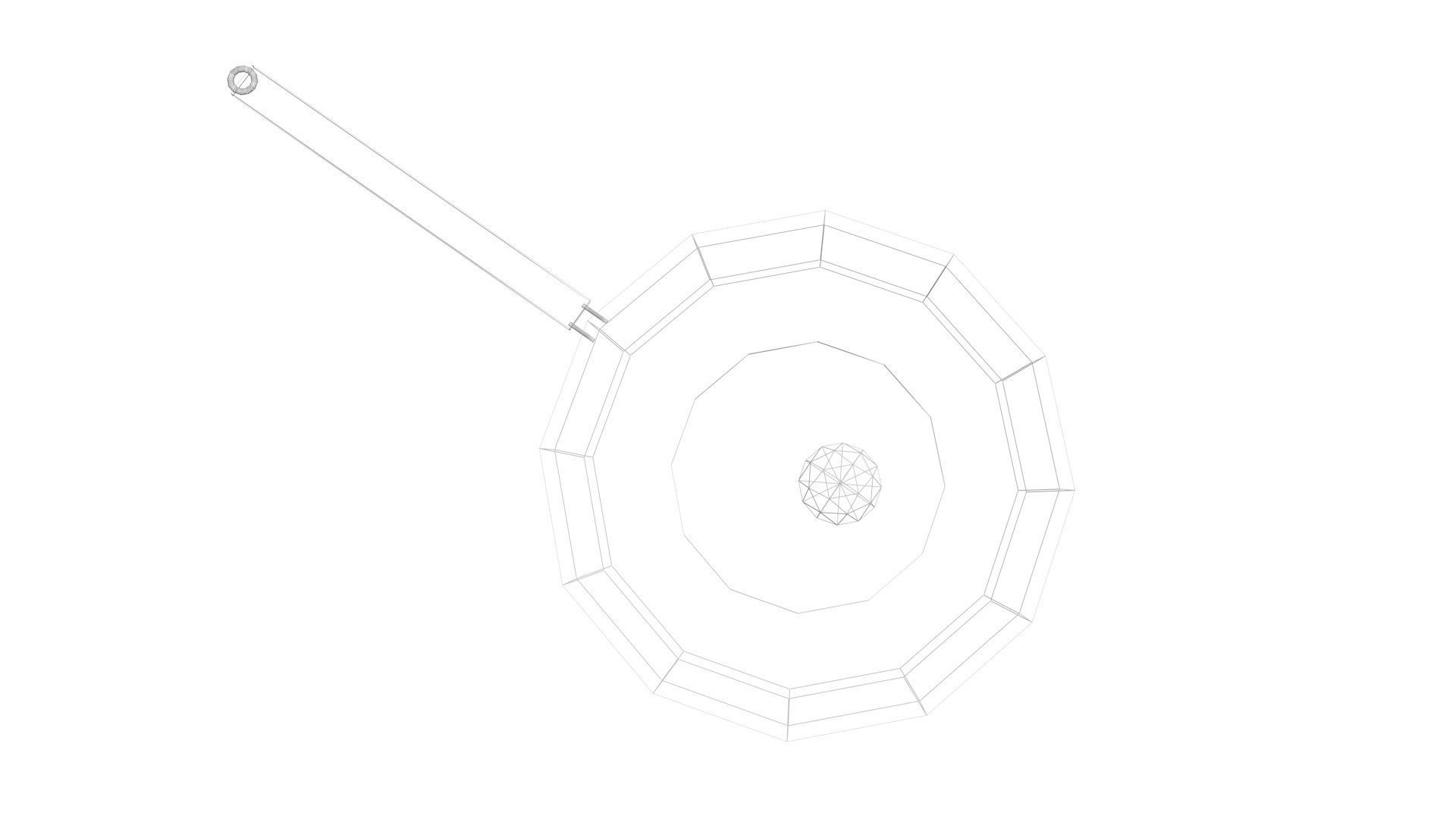 Low Poly Game Ready Pan Low-poly 3D model_16