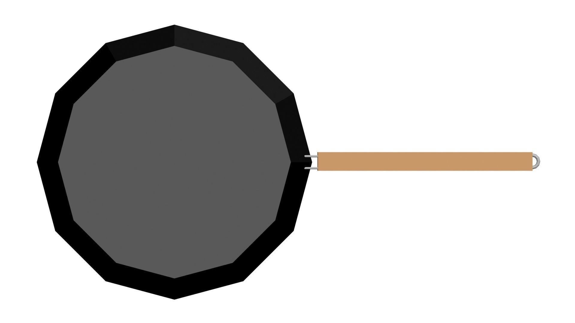 Low Poly Game Ready Pan Low-poly 3D model_10