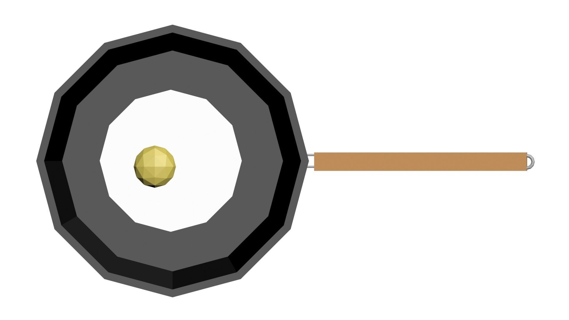 Low Poly Game Ready Pan Low-poly 3D model_7