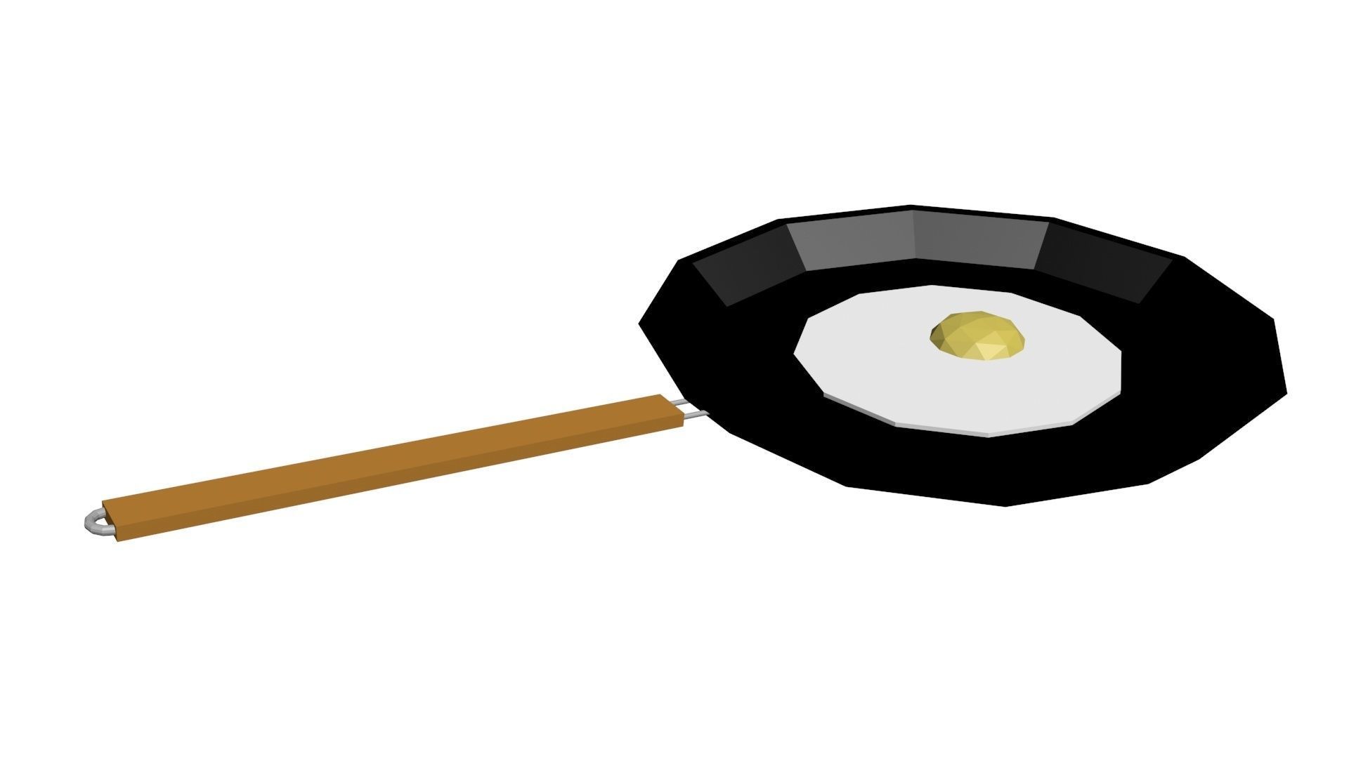 Low Poly Game Ready Pan Low-poly 3D model_2