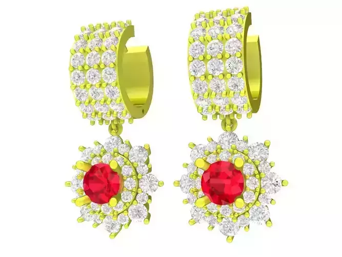 7778 luxury vietnamese fashion diamond women earrings