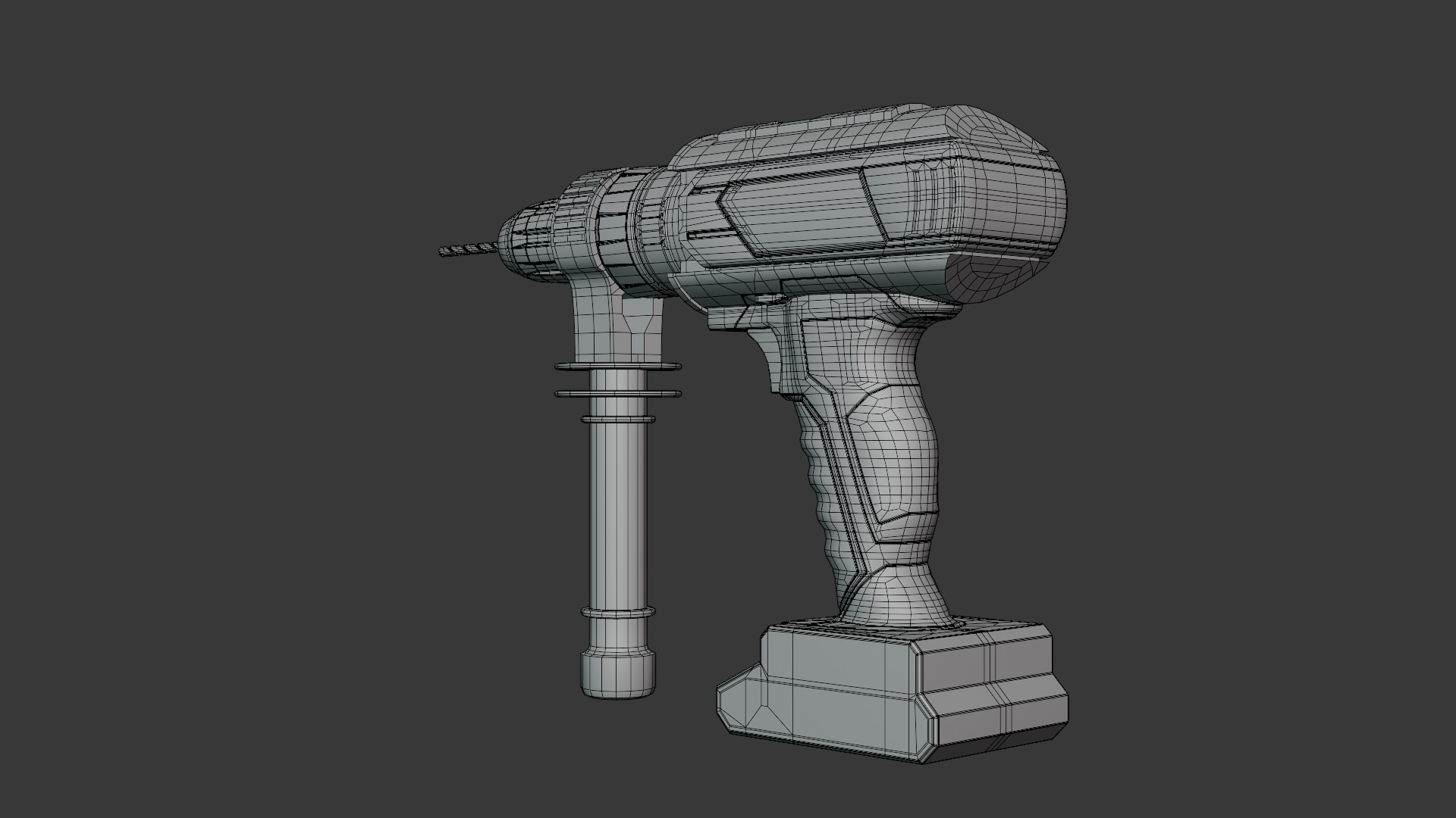 Cordless Electric Drill 3D model_10