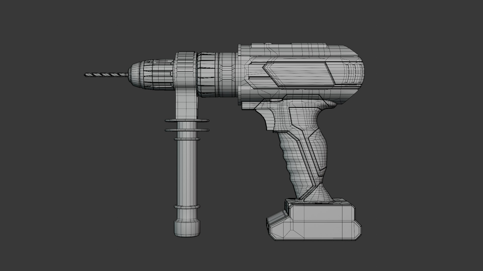 Cordless Electric Drill 3D model_9